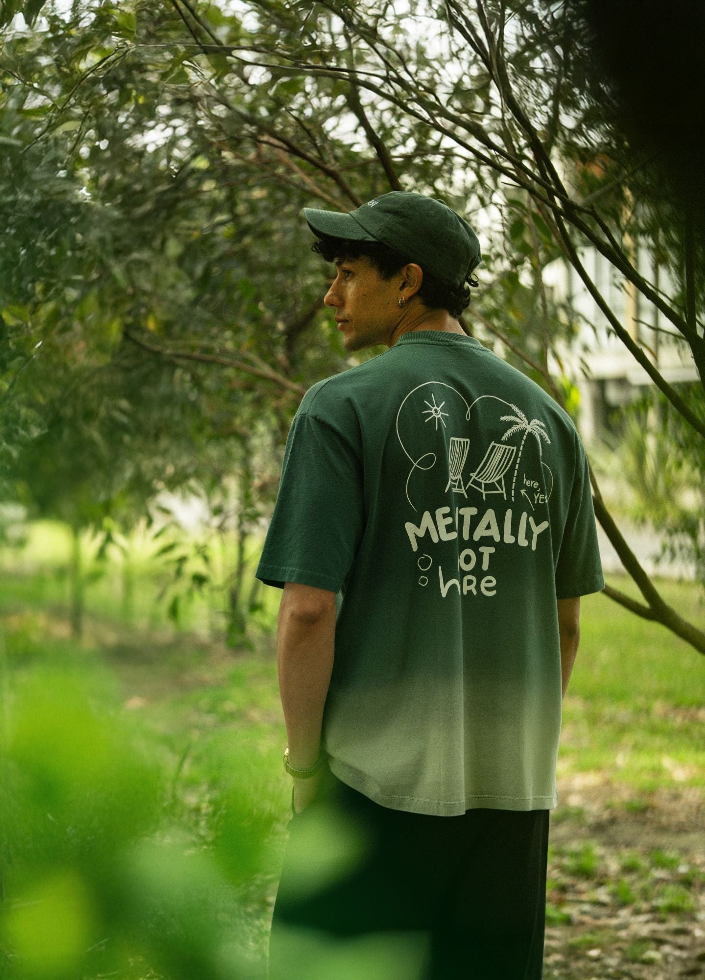 Mentally Not Here Boxy Fit - Verde Gradiente - imagen 6