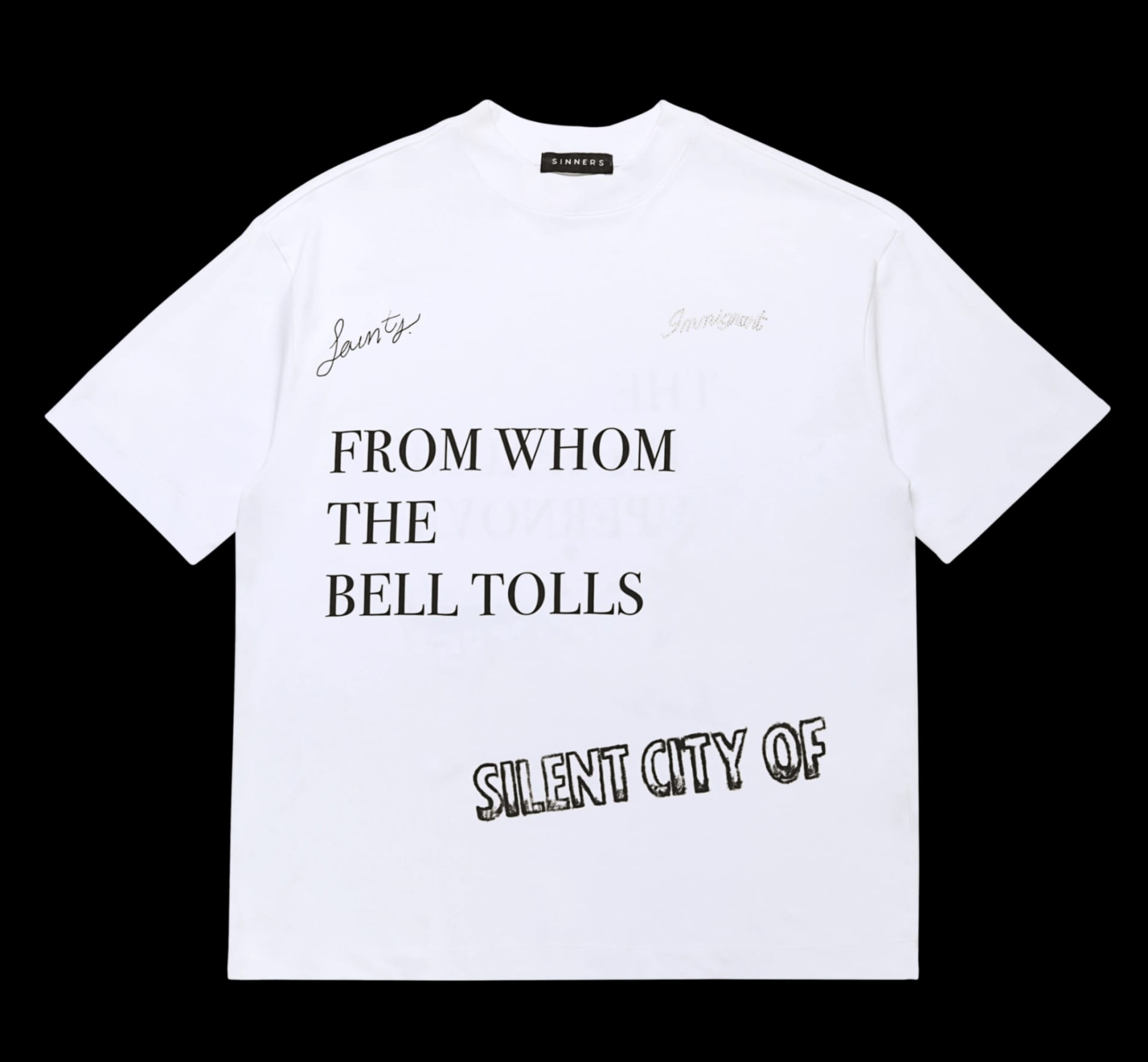 CHAMPAGNE SUPERNOVA WHITE T-SHIRT - imagen 1