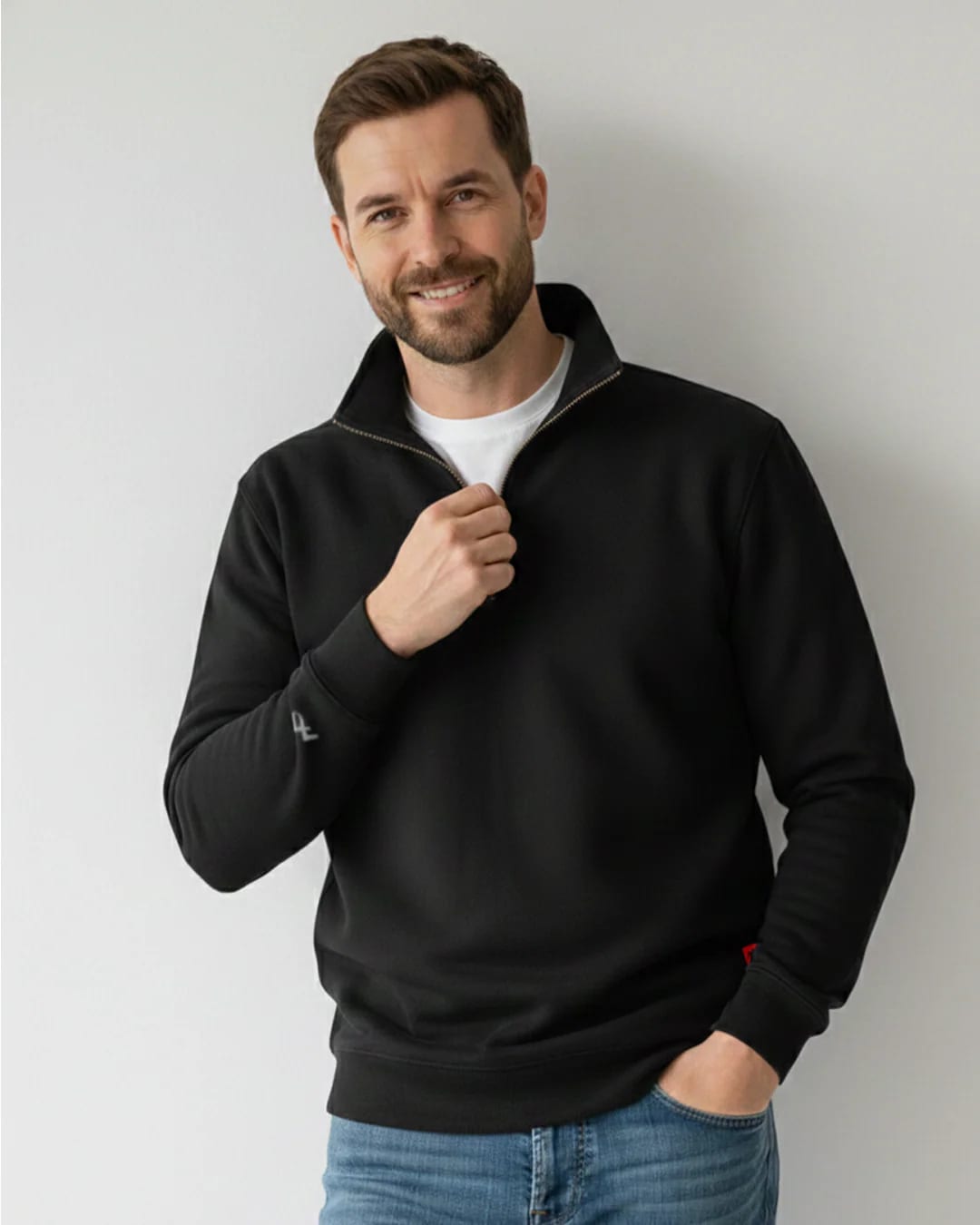 Buzo cuello alto hombre Negro - imagen 9