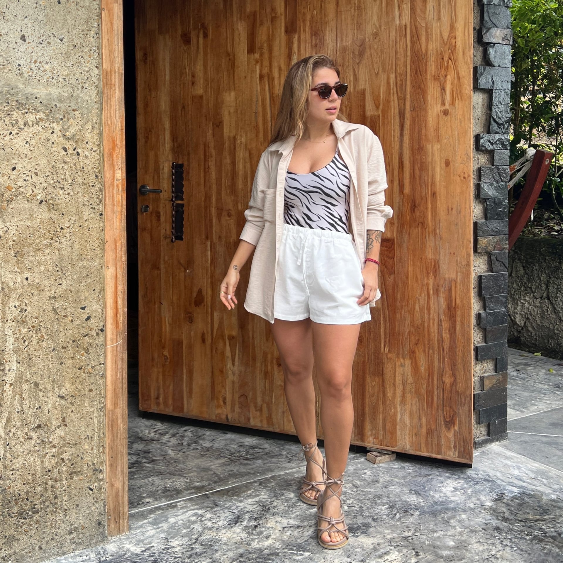 Camisera Playita Beige - imagen 1