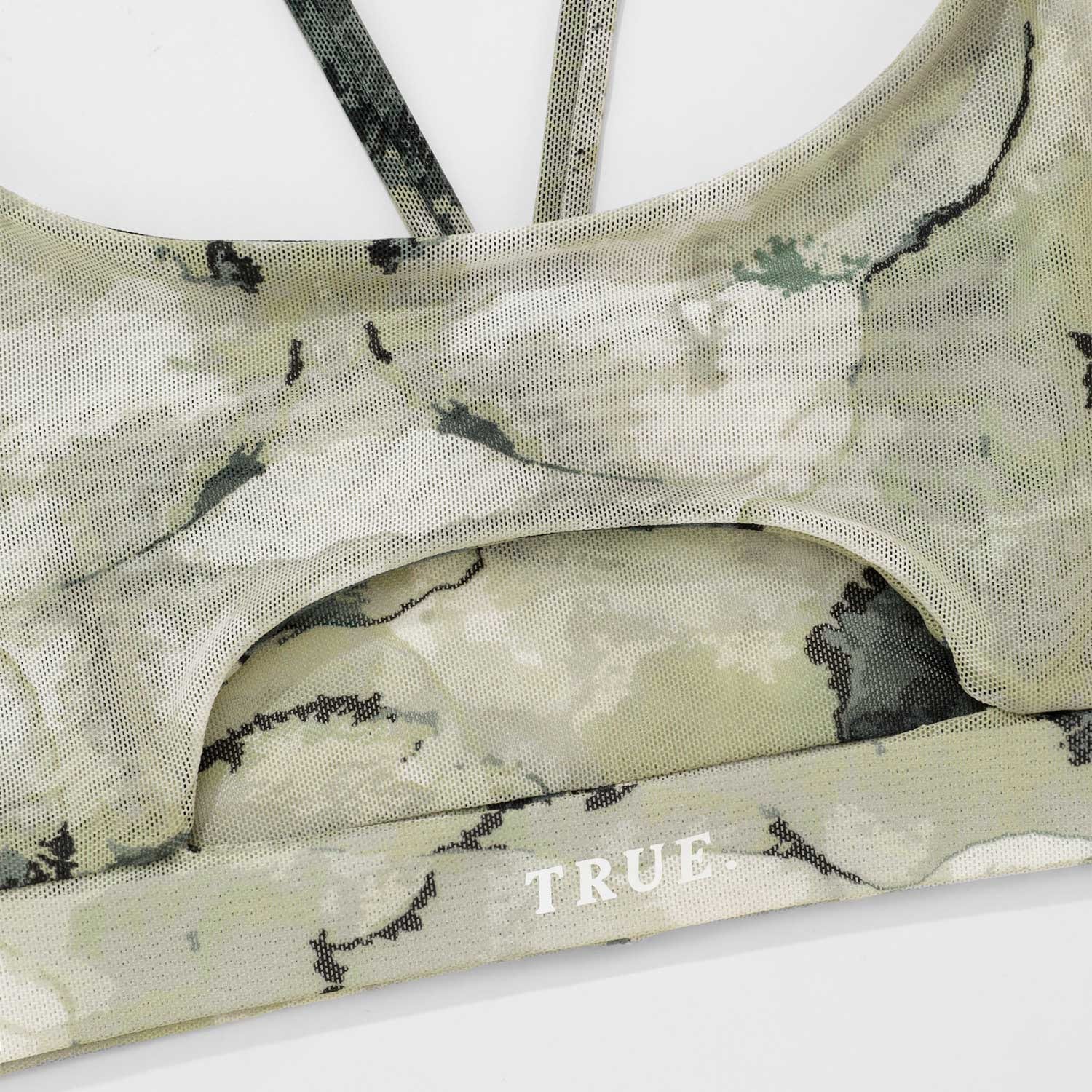 Marble Mesh Cut-Out Top - Green - imagen 6