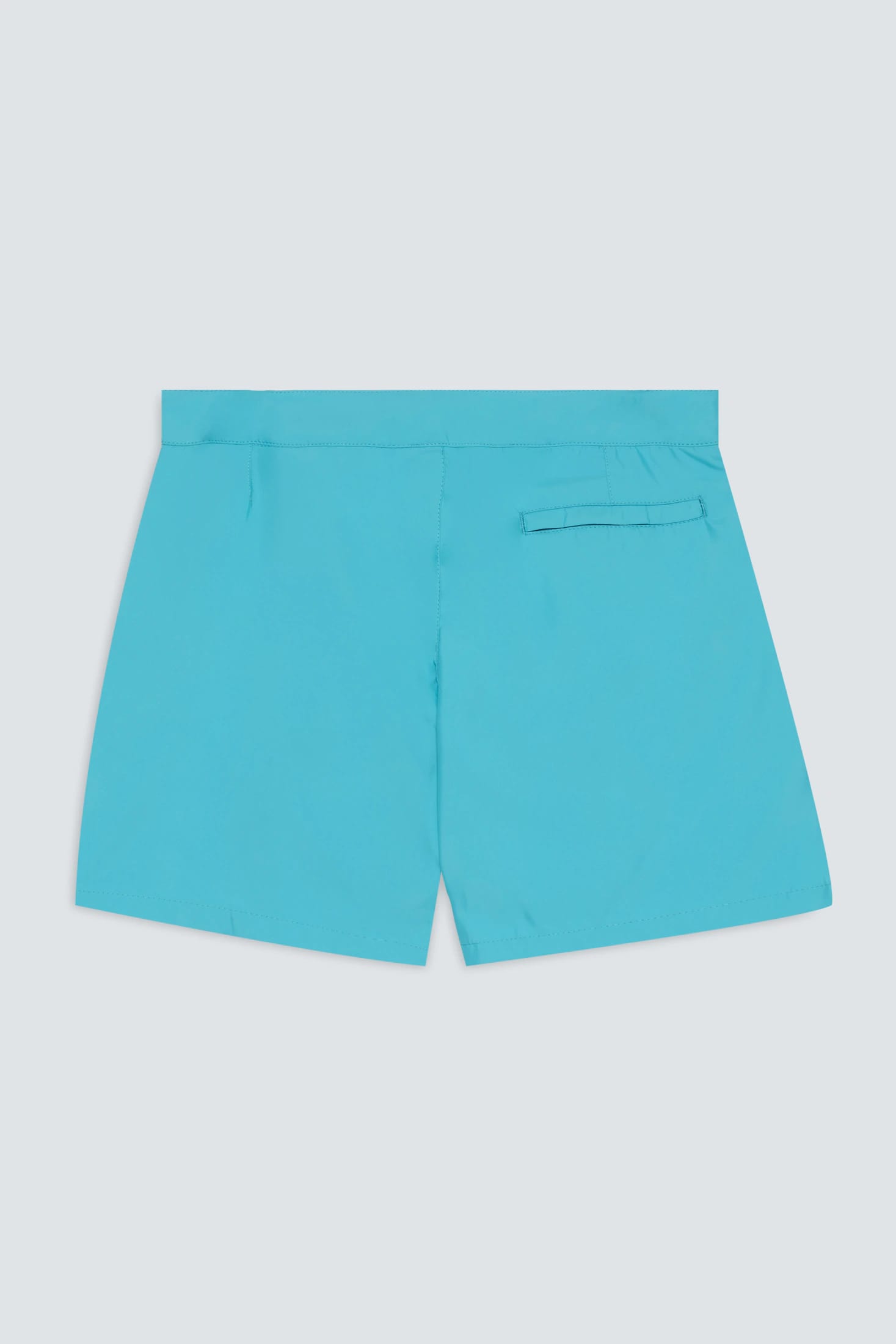Men's swim trunk turquoise plain waistband - imagen 3