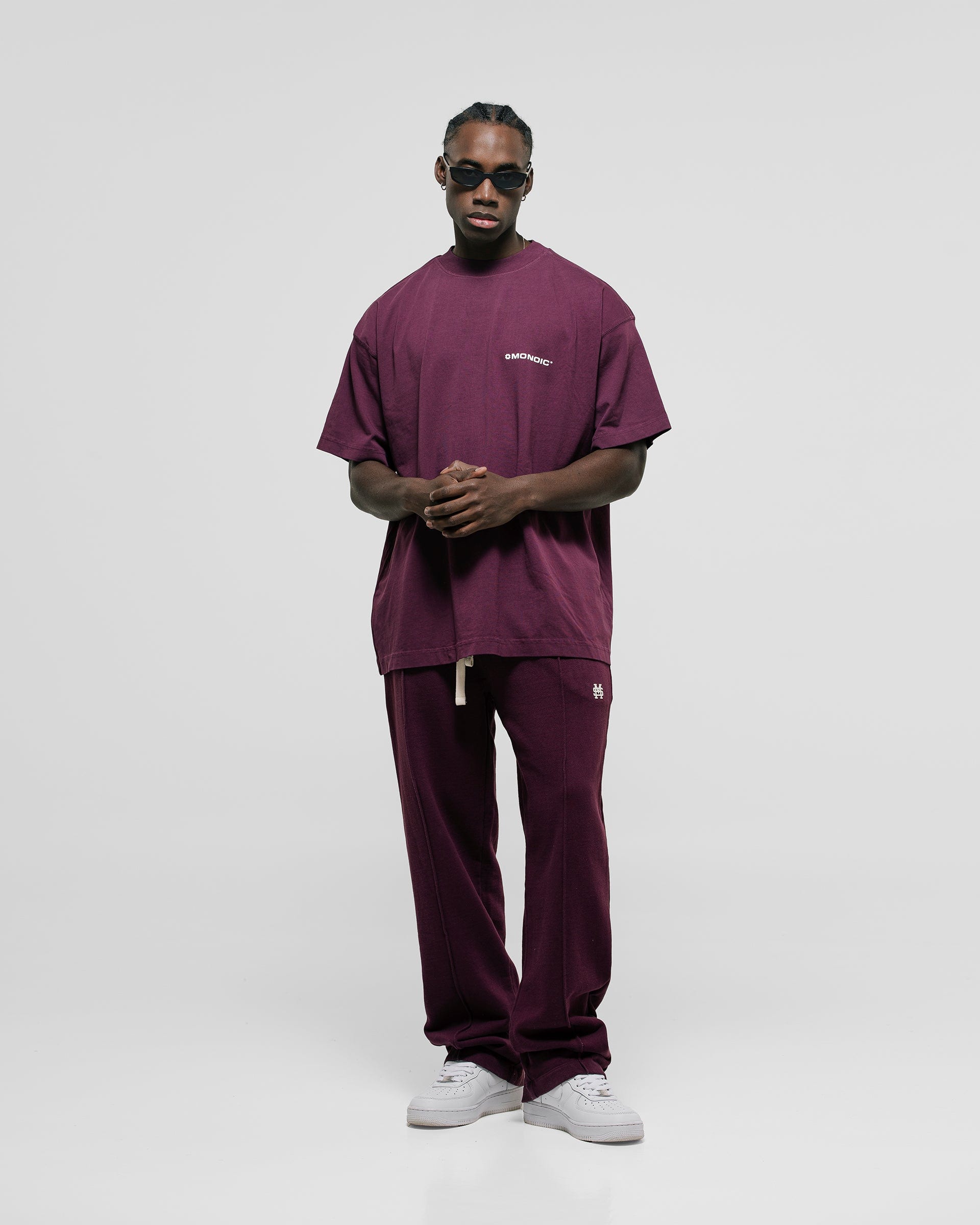 Camiseta Oversized Básica V3 - Burgundy - imagen 2