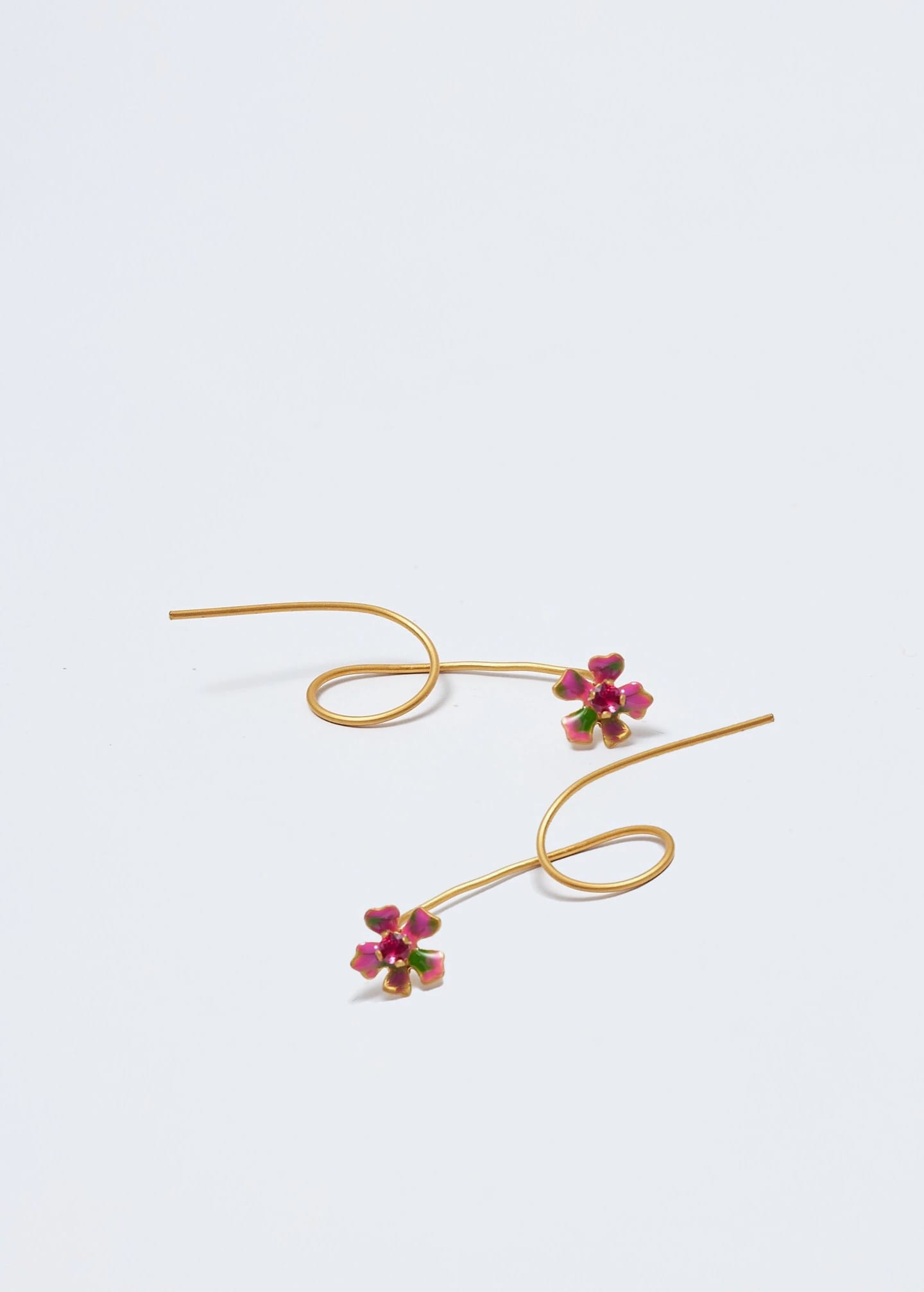 Aretes bromelia micro Dorado - imagen 1