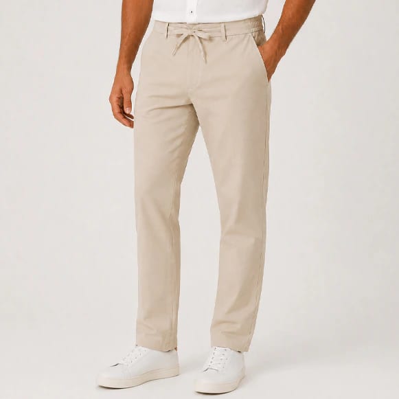 PANTALON RESORTADO 100% POLIESTER HOMBRE - imagen 2