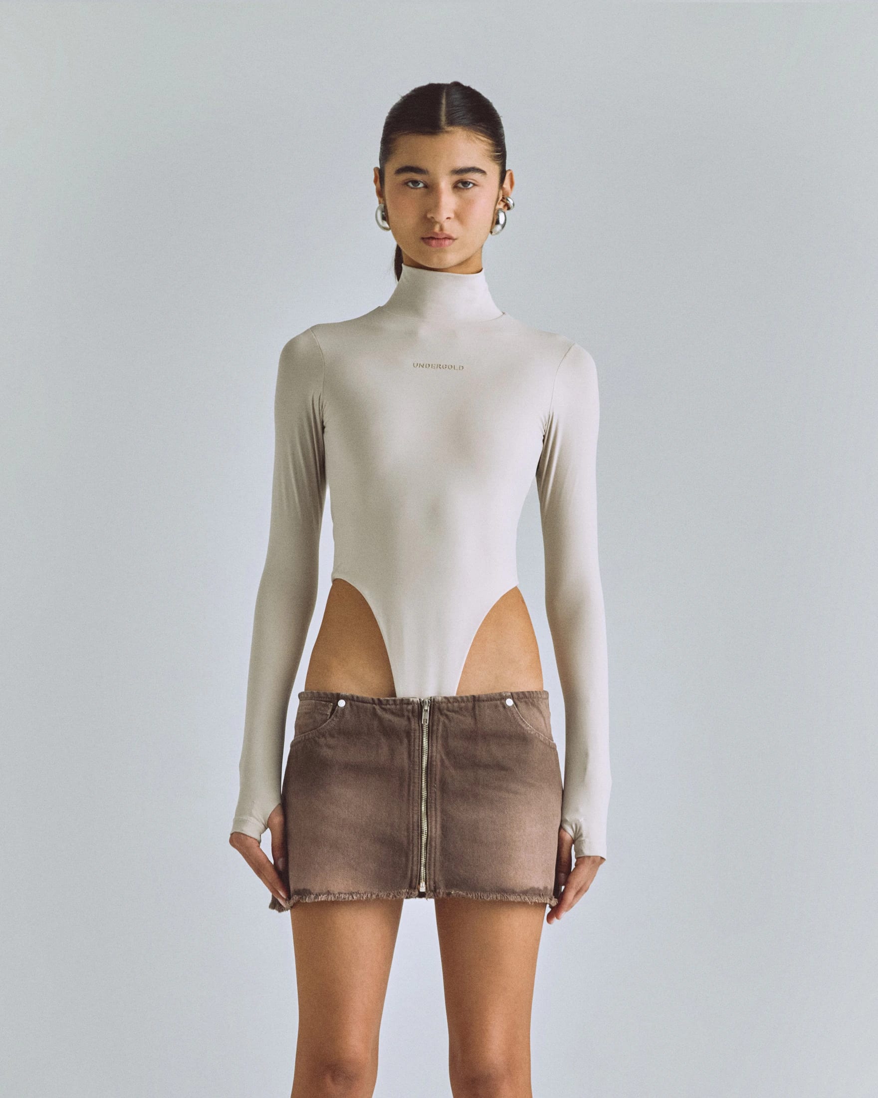 Basics Turtleneck Backless Body White - imagen 7