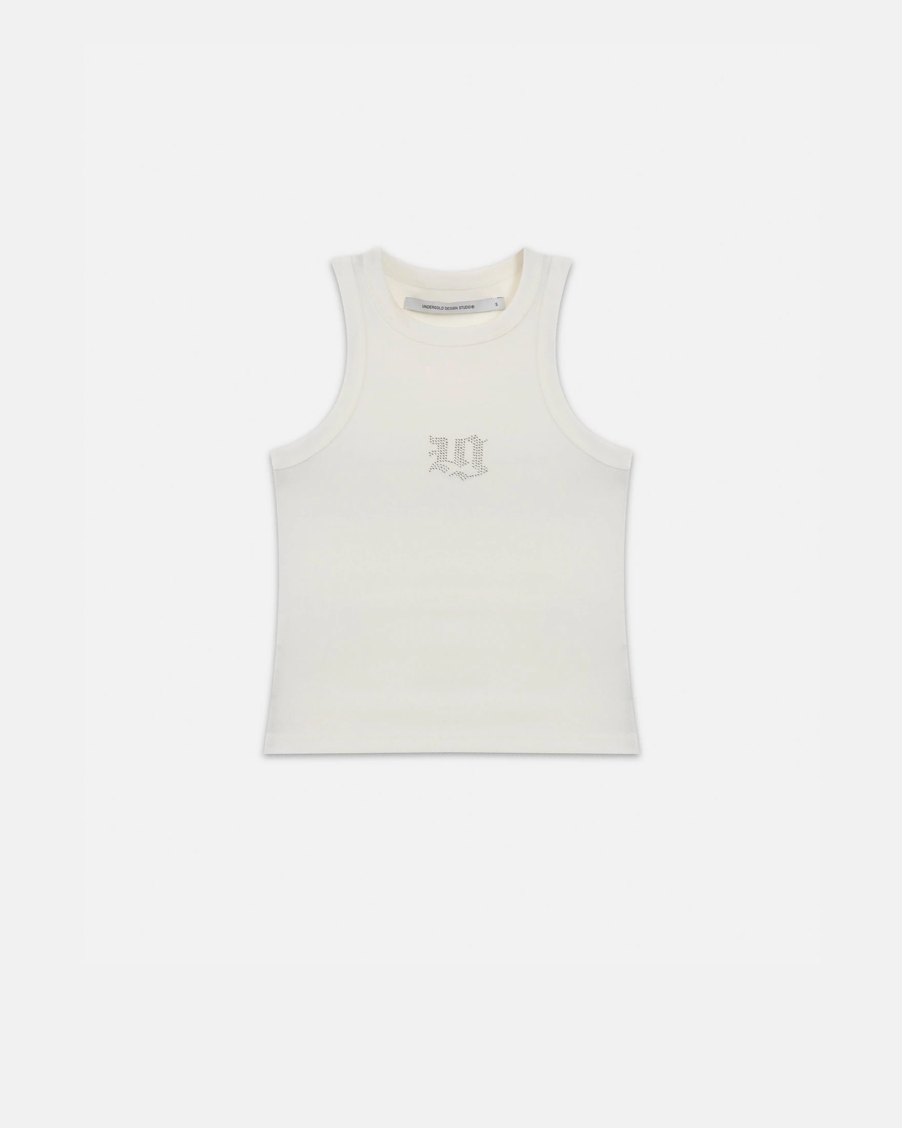 94' Gothic U Halter Tank Top White - imagen 1