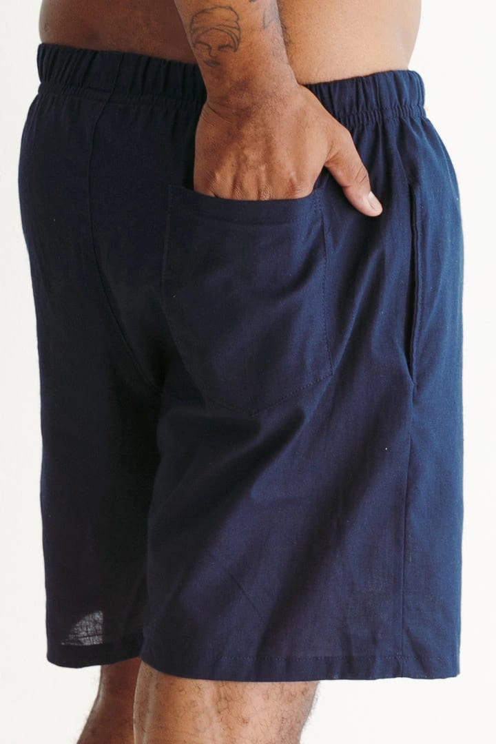 Short lino azul - imagen 5