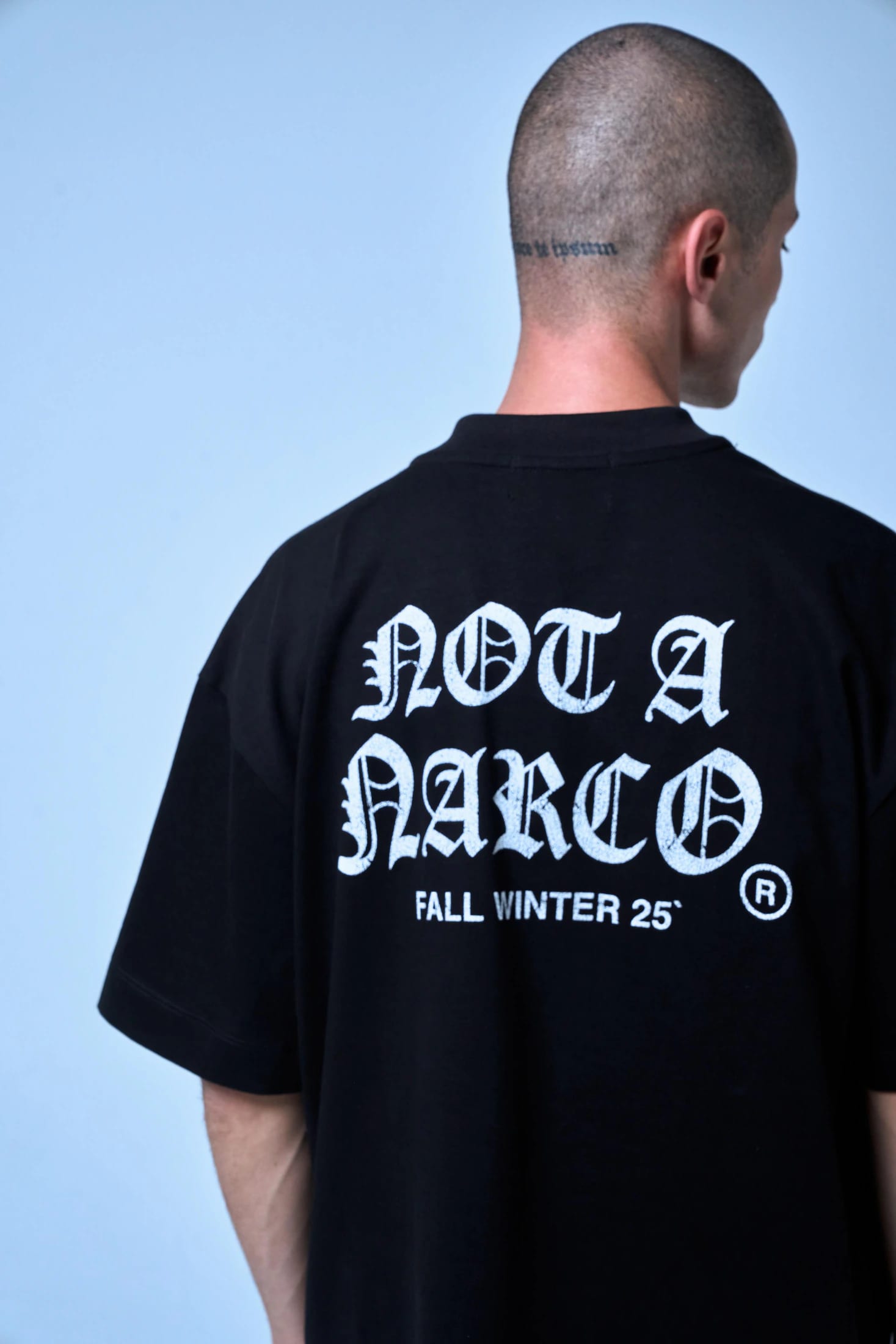 NOT A NARCO FW25 WHITE T-SHIRT - imagen 16