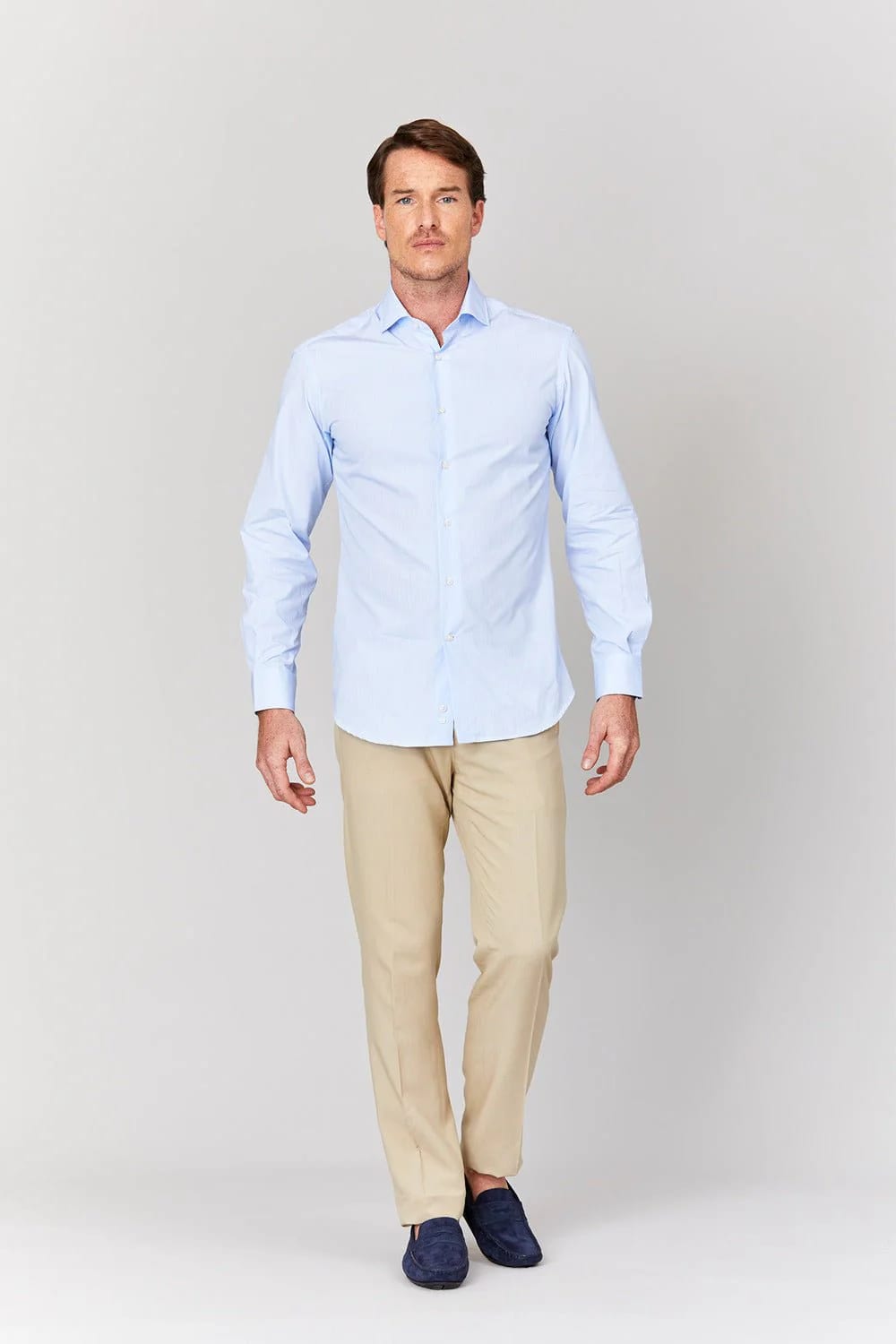 Men's cotton striped shirt - imagen 8