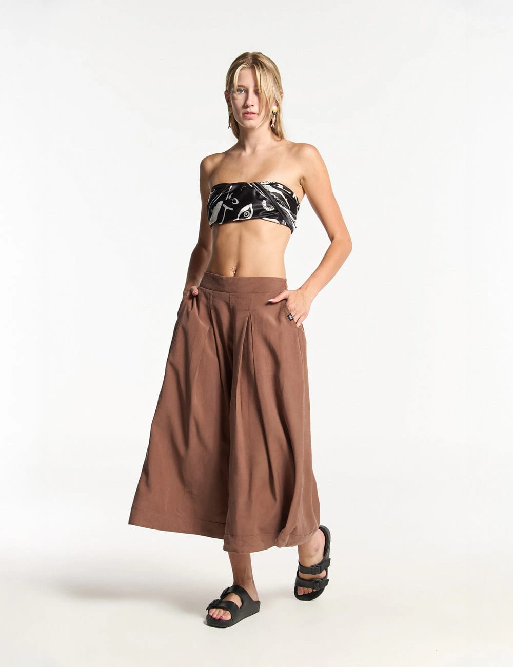 Pantalón Culotte Arcilla Mujer - imagen 7