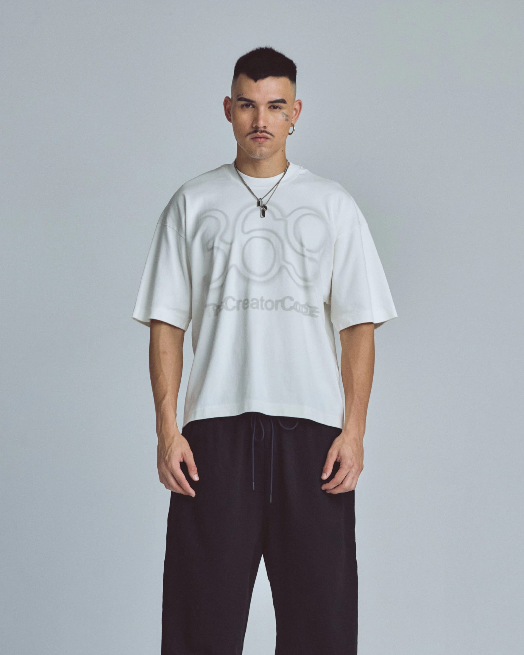 Stardust Code Boxy Fit Tshirt White - imagen 2
