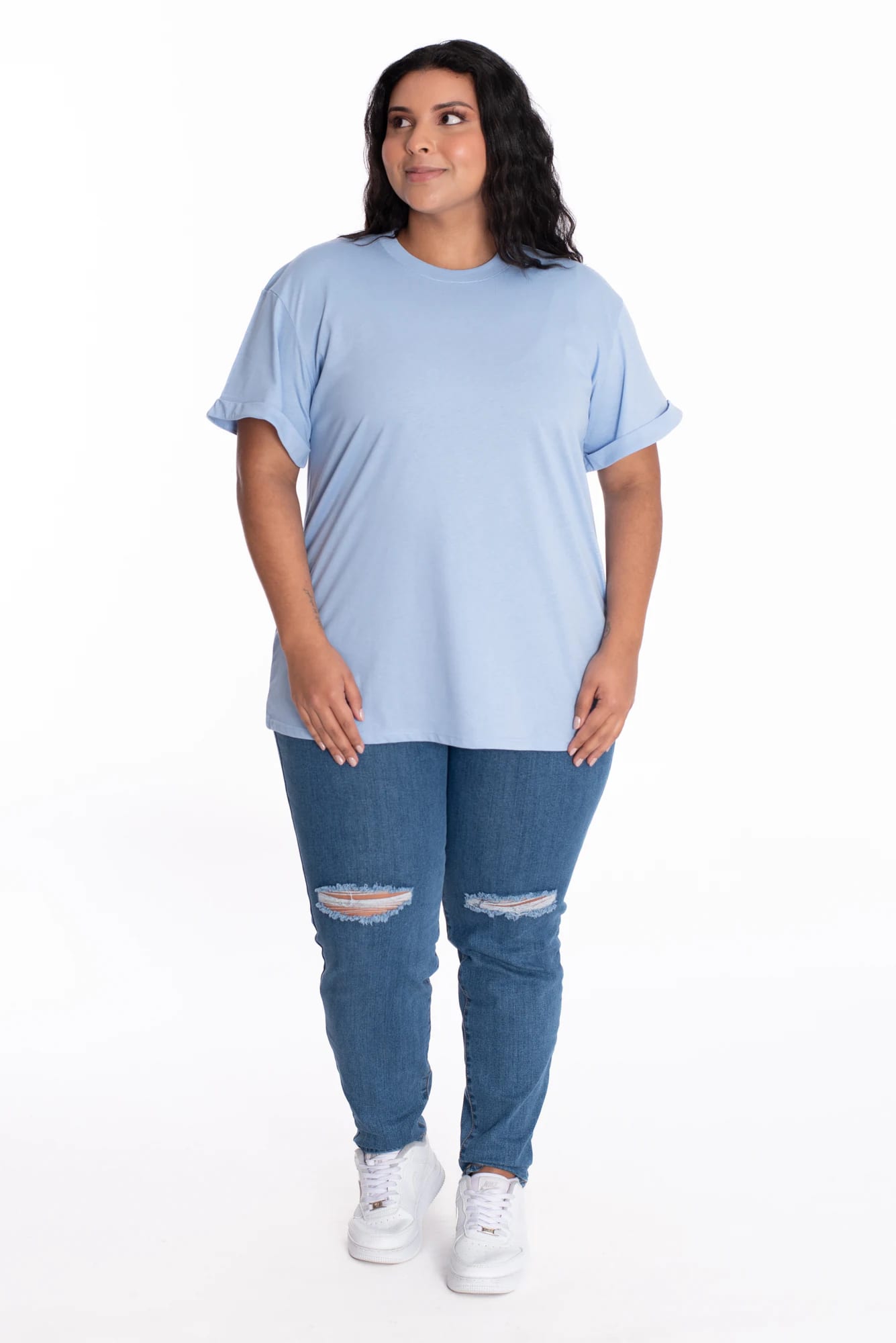Camiseta Oversize Azul Claro - imagen 11