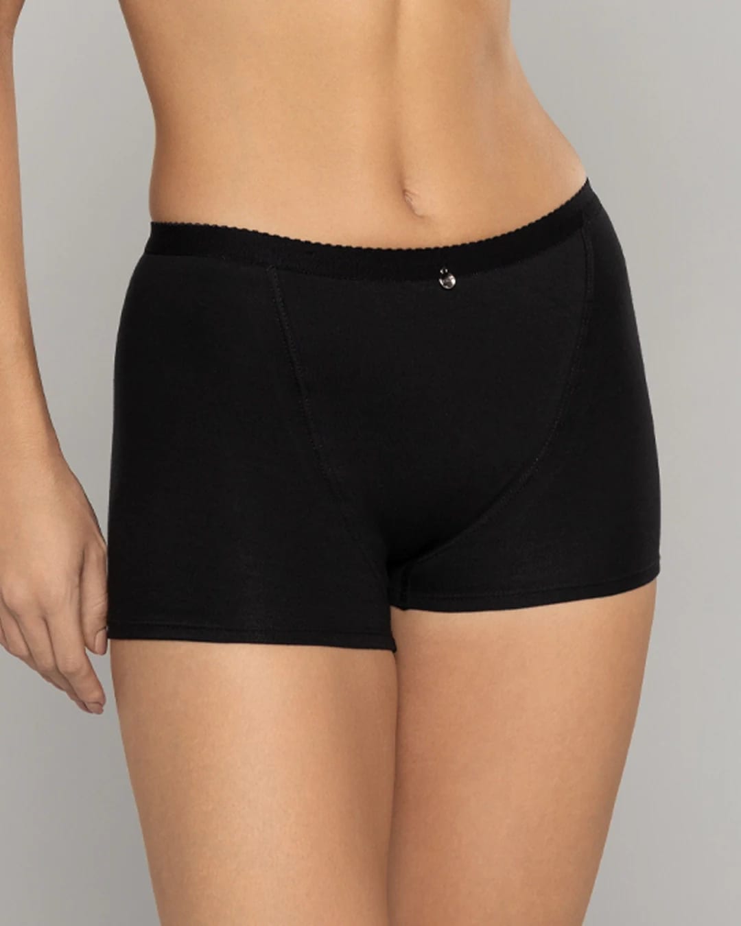 Boxer Femenino Tiro Alto Control Suave en Algodón con Efecto Levanta Cola Ref. 8058 - imagen 1