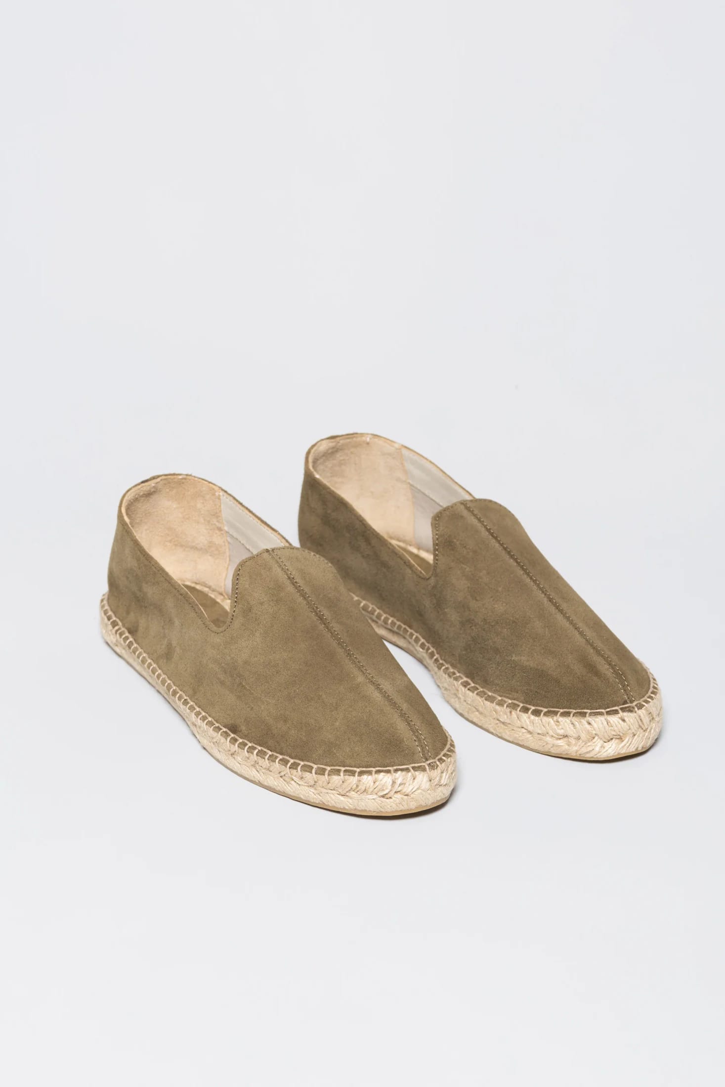 Men's leather espadrille kaki canvas - imagen 5