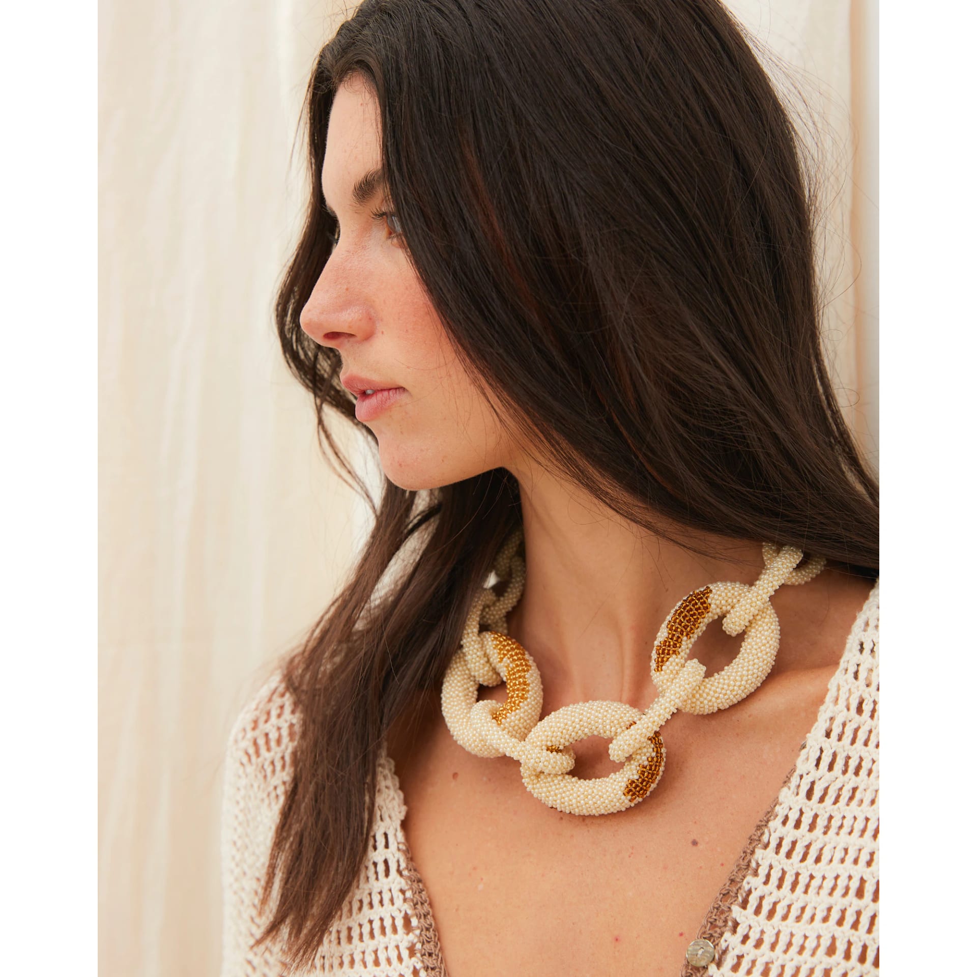 Link Beaded Necklace - imagen 16