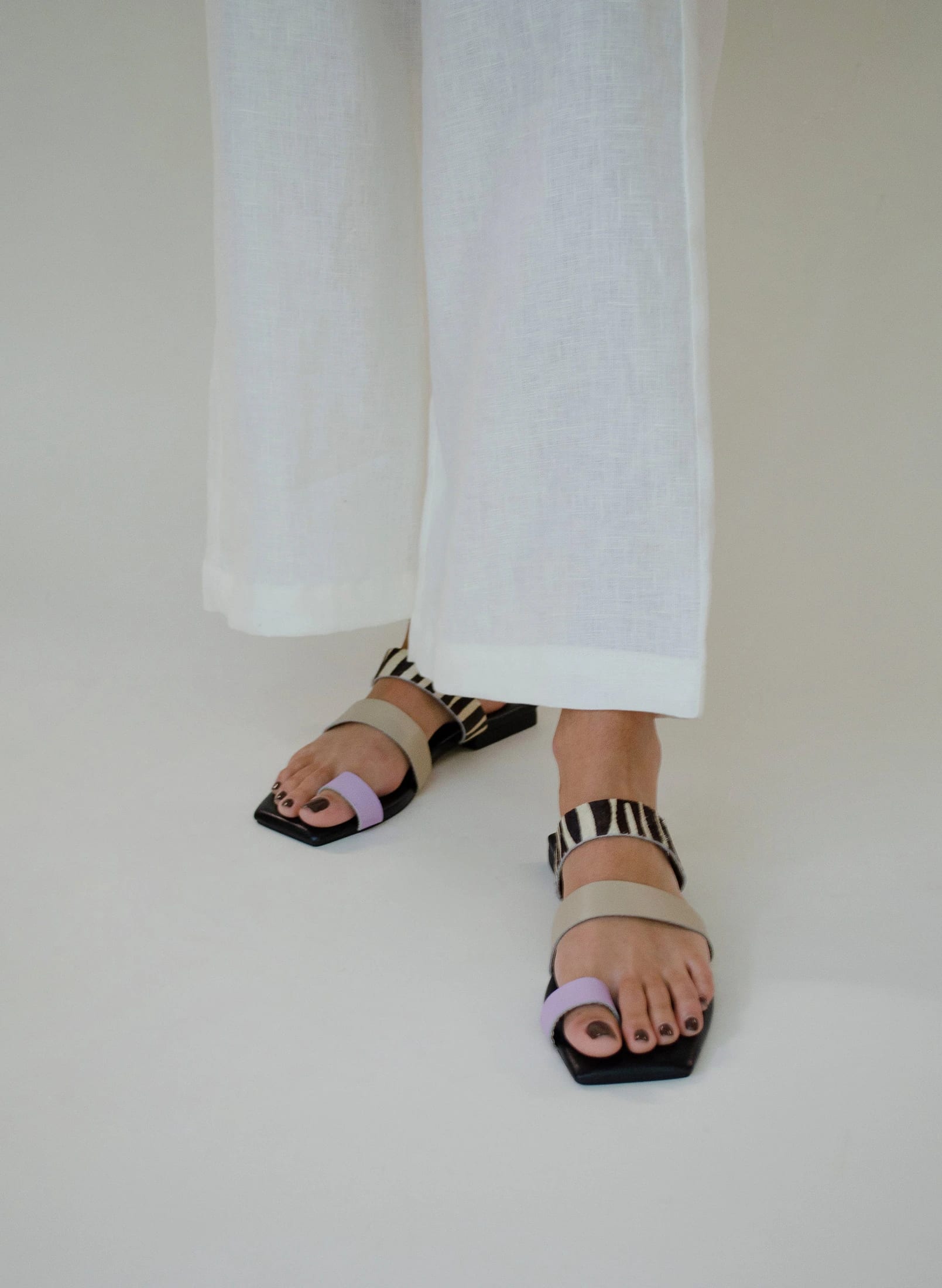 The Ocaso sandal – lila/taupe - imagen 2