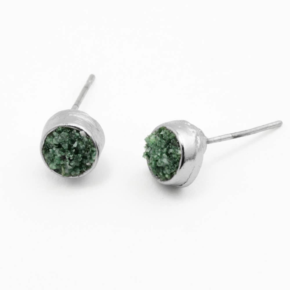 Aretes Topo Centro Esencial Plateado - imagen 4