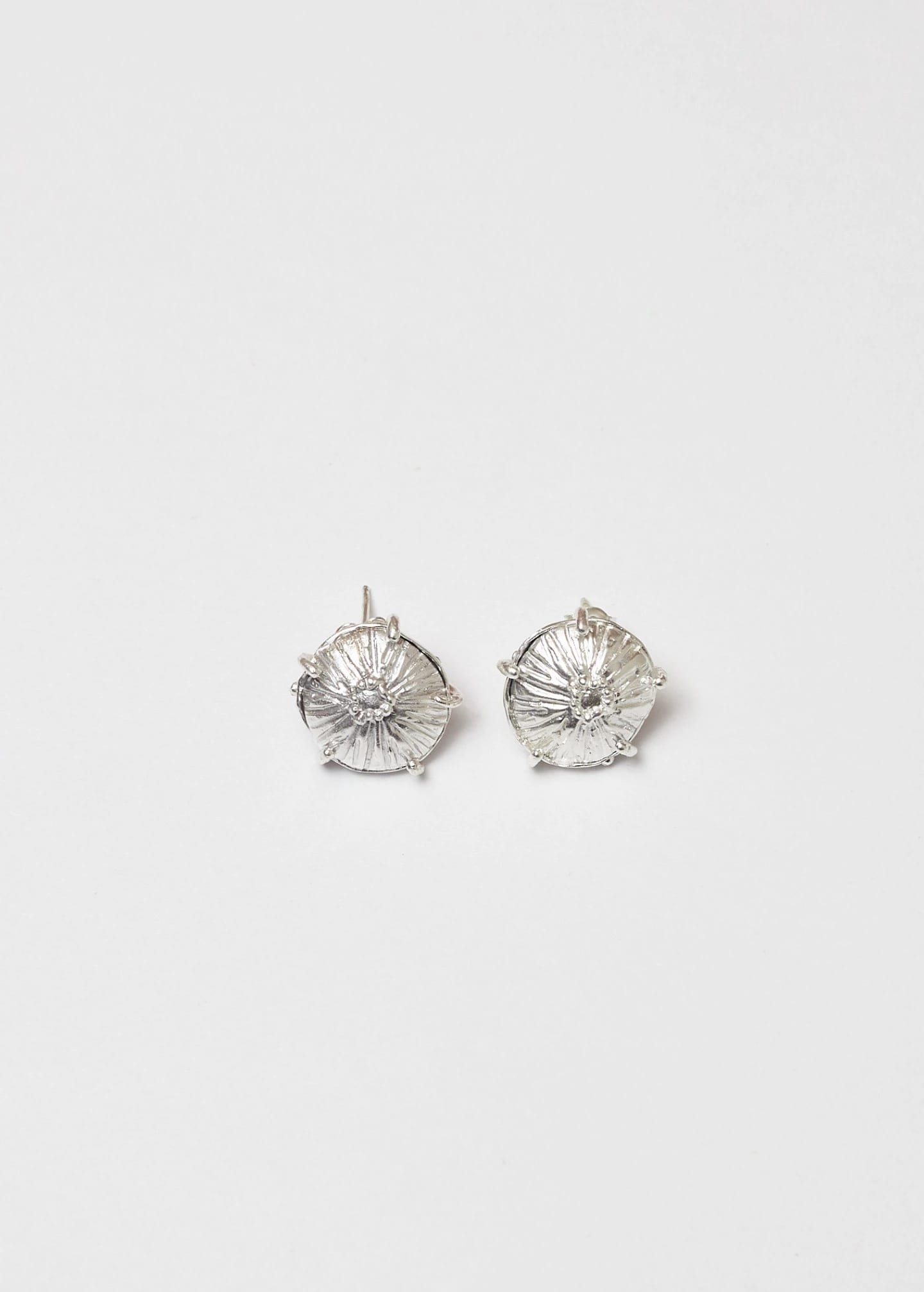 Aretes midi sombrerito plata - imagen 1