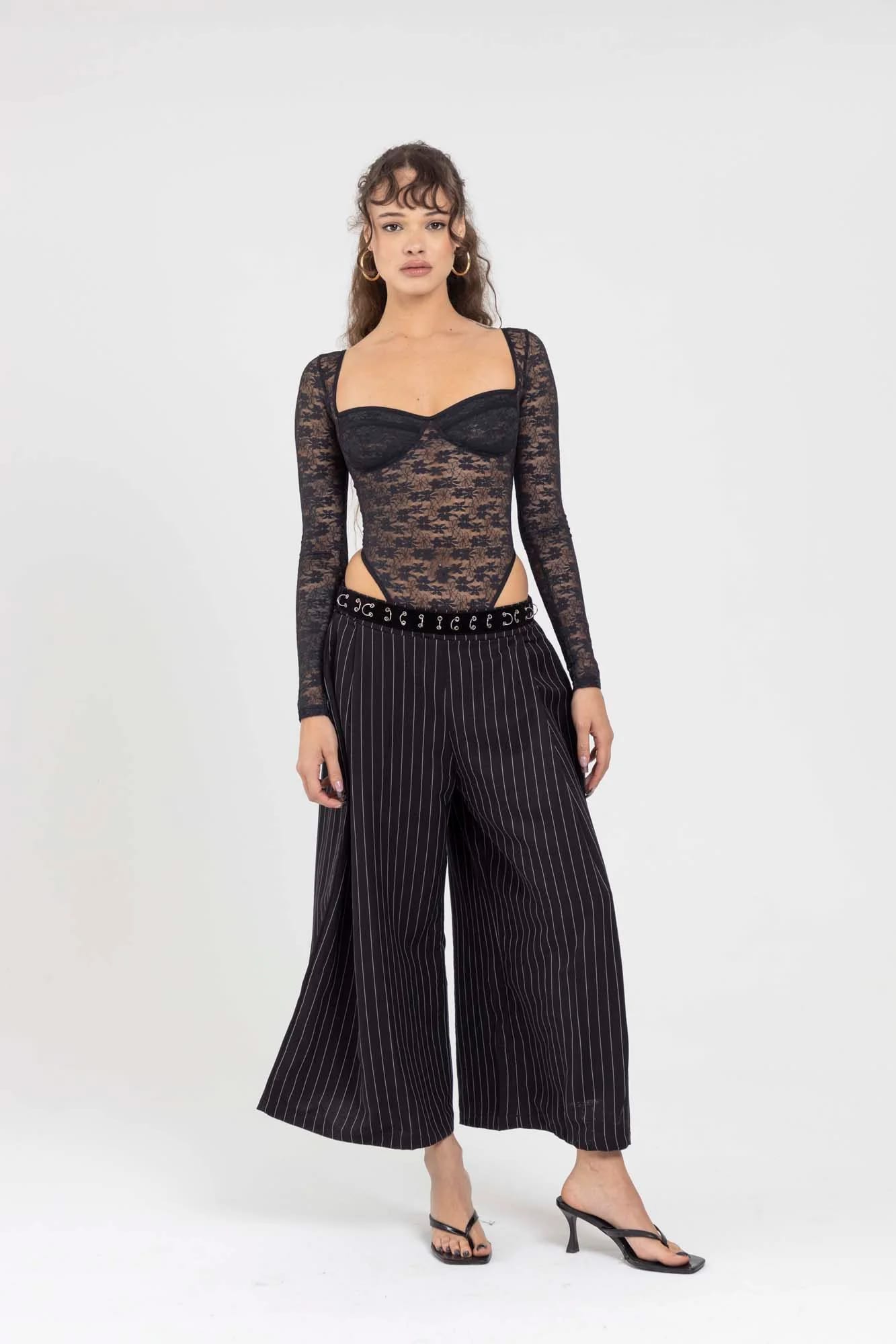 LACE BLACK BODYSUIT - imagen 11