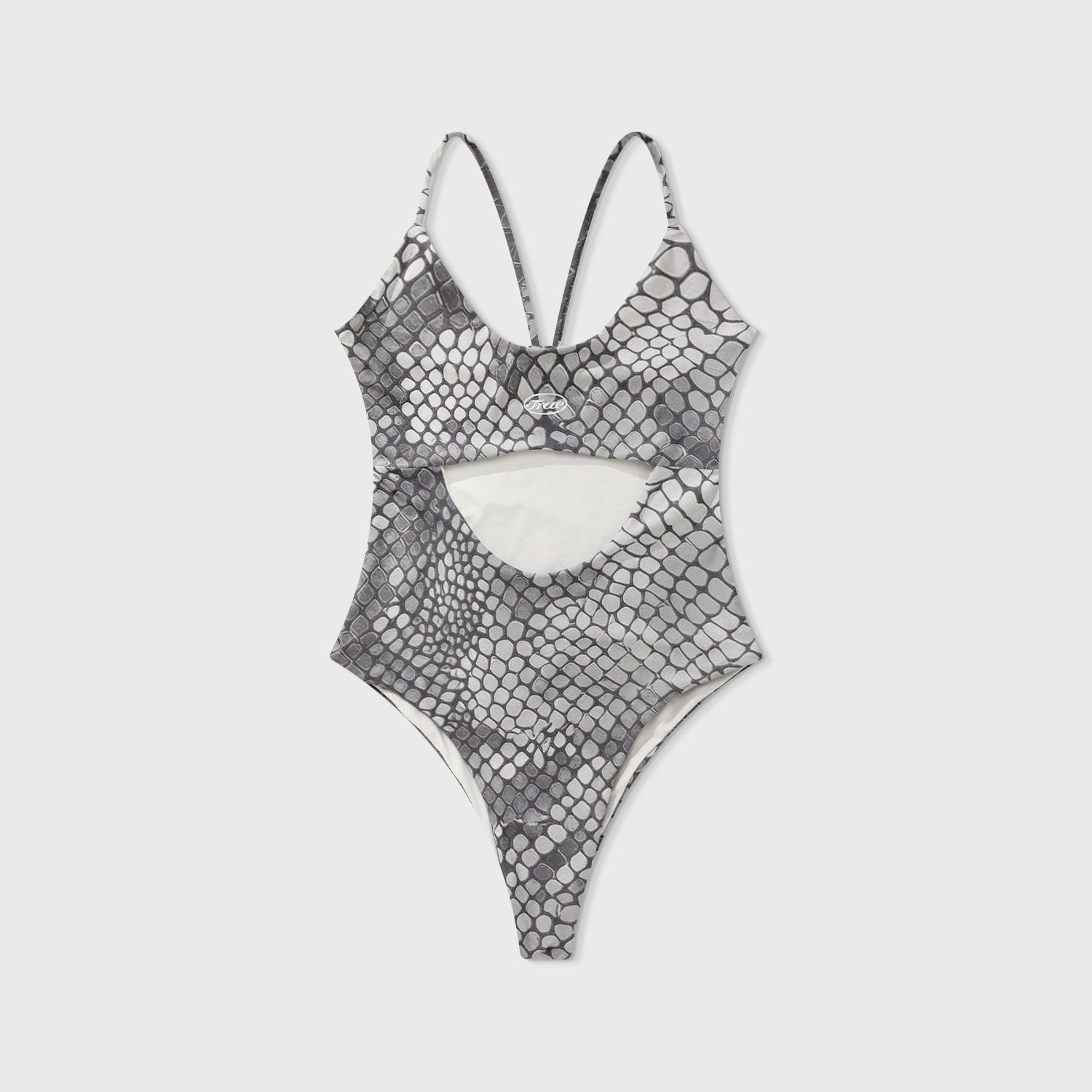 Python Cut-Out Bodysuit - Gray - imagen 1