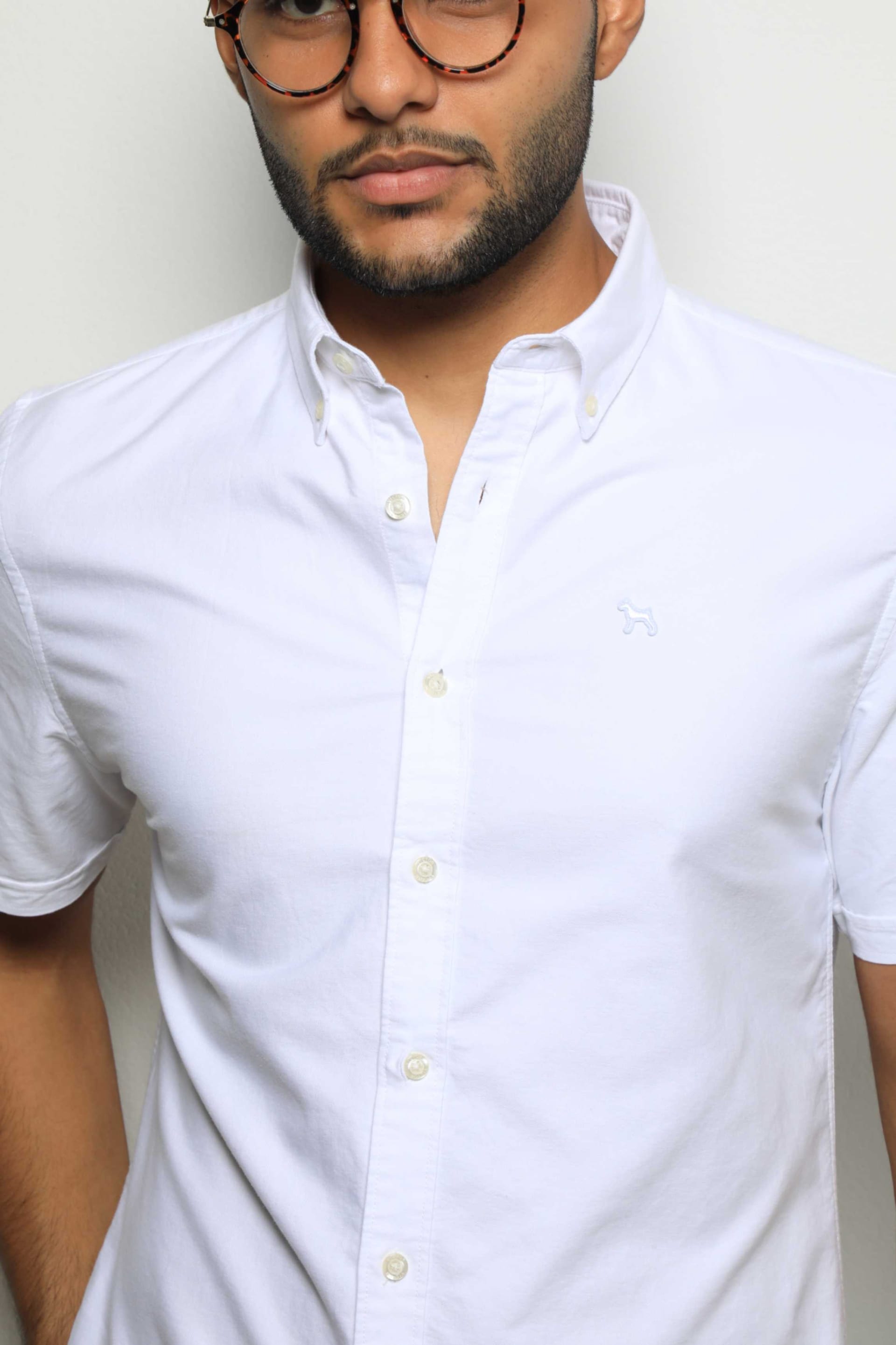 Camisa Manga Corta Blanco/Oxford - imagen 3