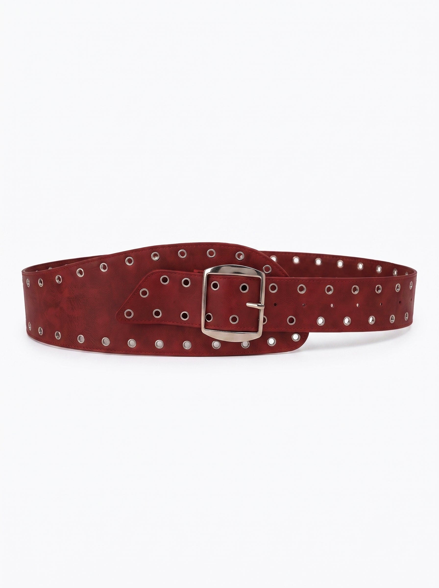 OFFSET ASYMMETRIC BELT - RED WINE - imagen 10