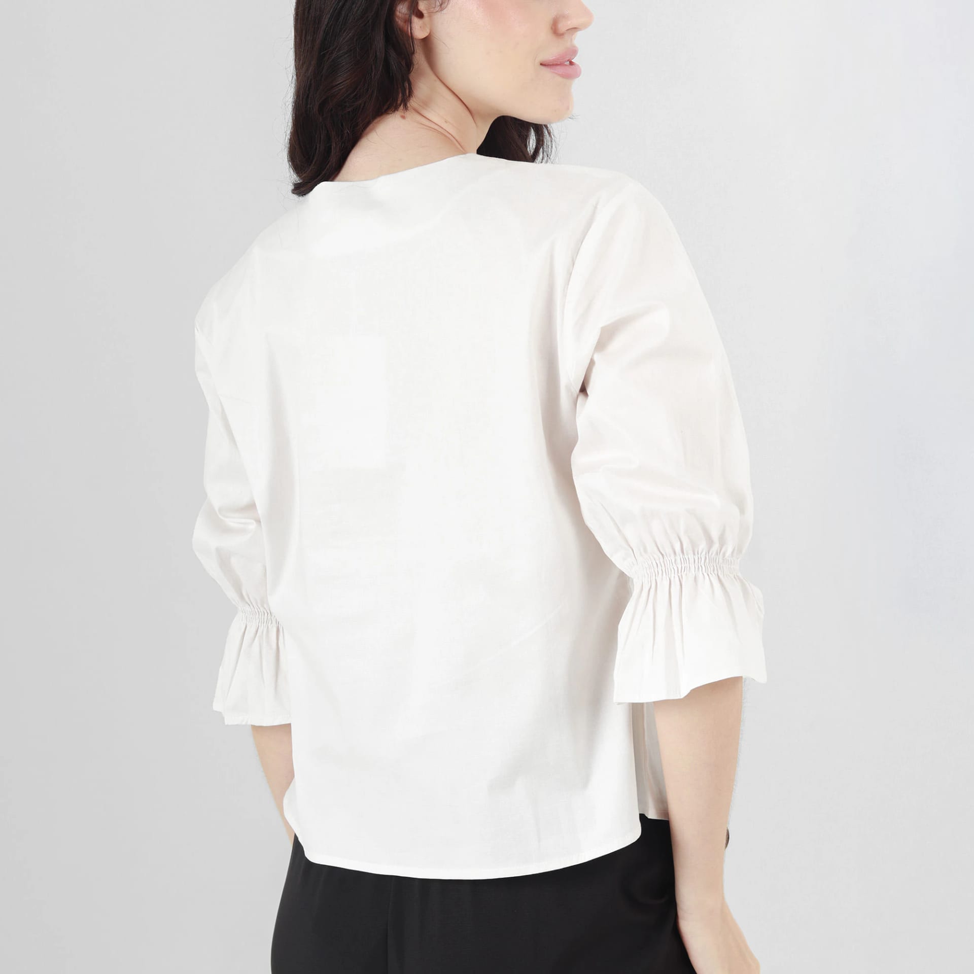 Blusa Cuello Redondo Manga 3Cuartos - imagen 5