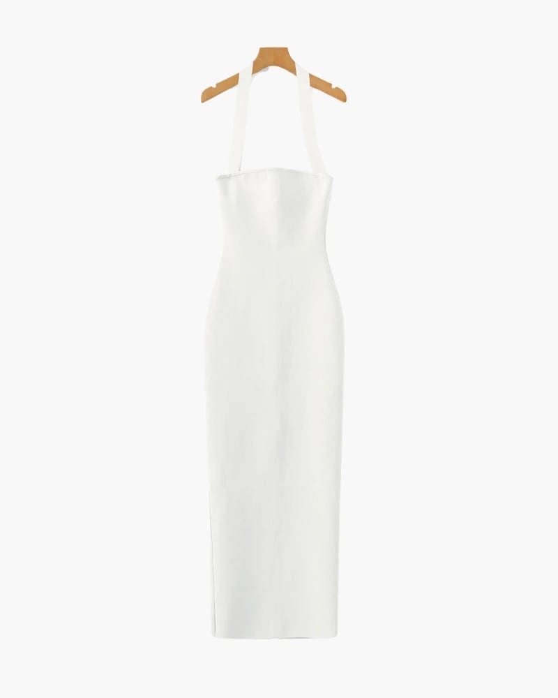 Halter Neck Slim Fit Maxi Dress - imagen 3