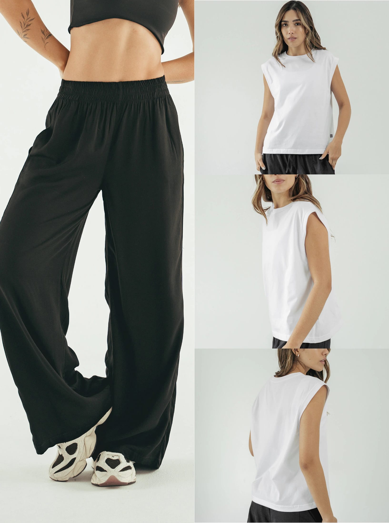 Pack Palazzo Black + Muscle Tee - imagen 4