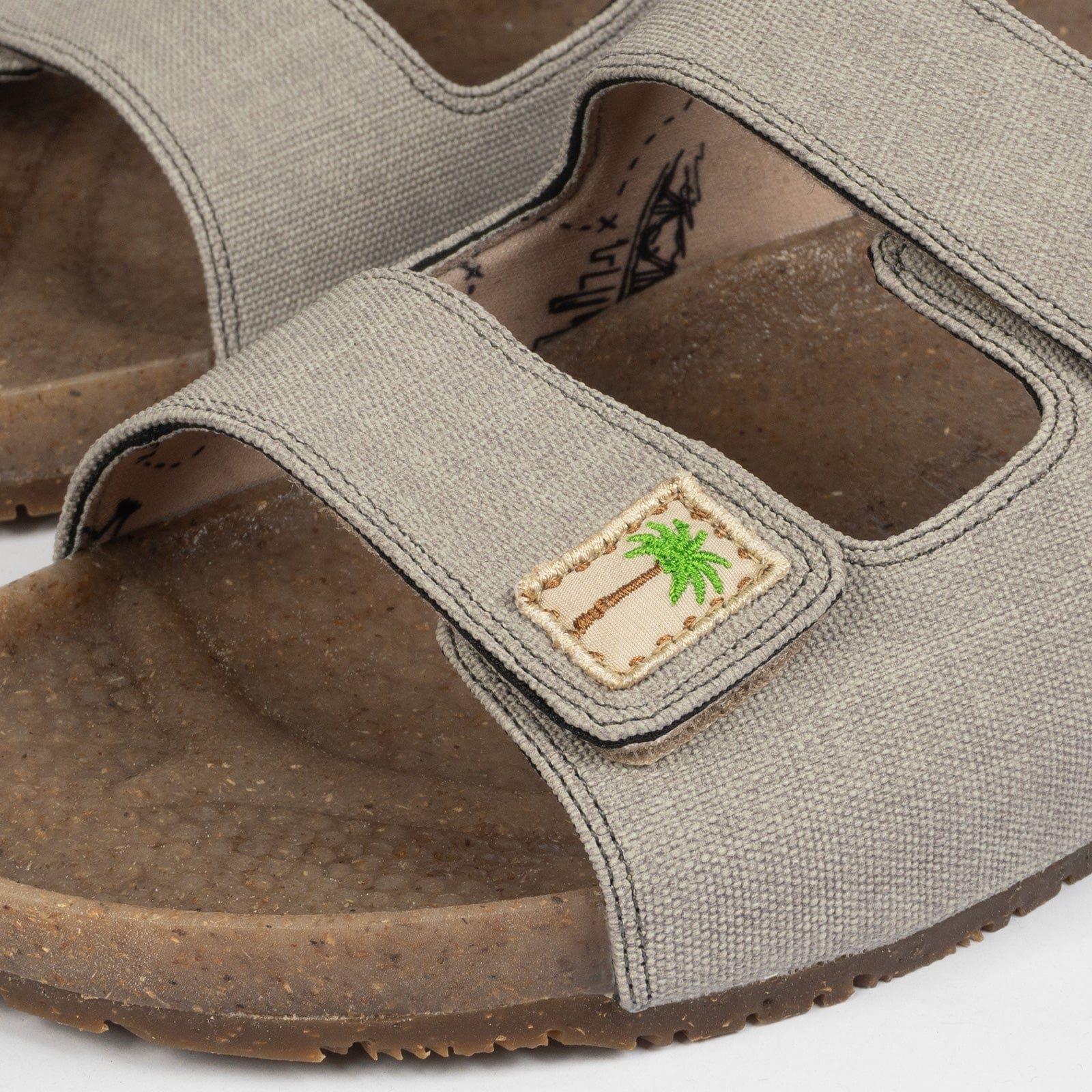 Sandalias dos correas "Bitacora" Gris - imagen 6