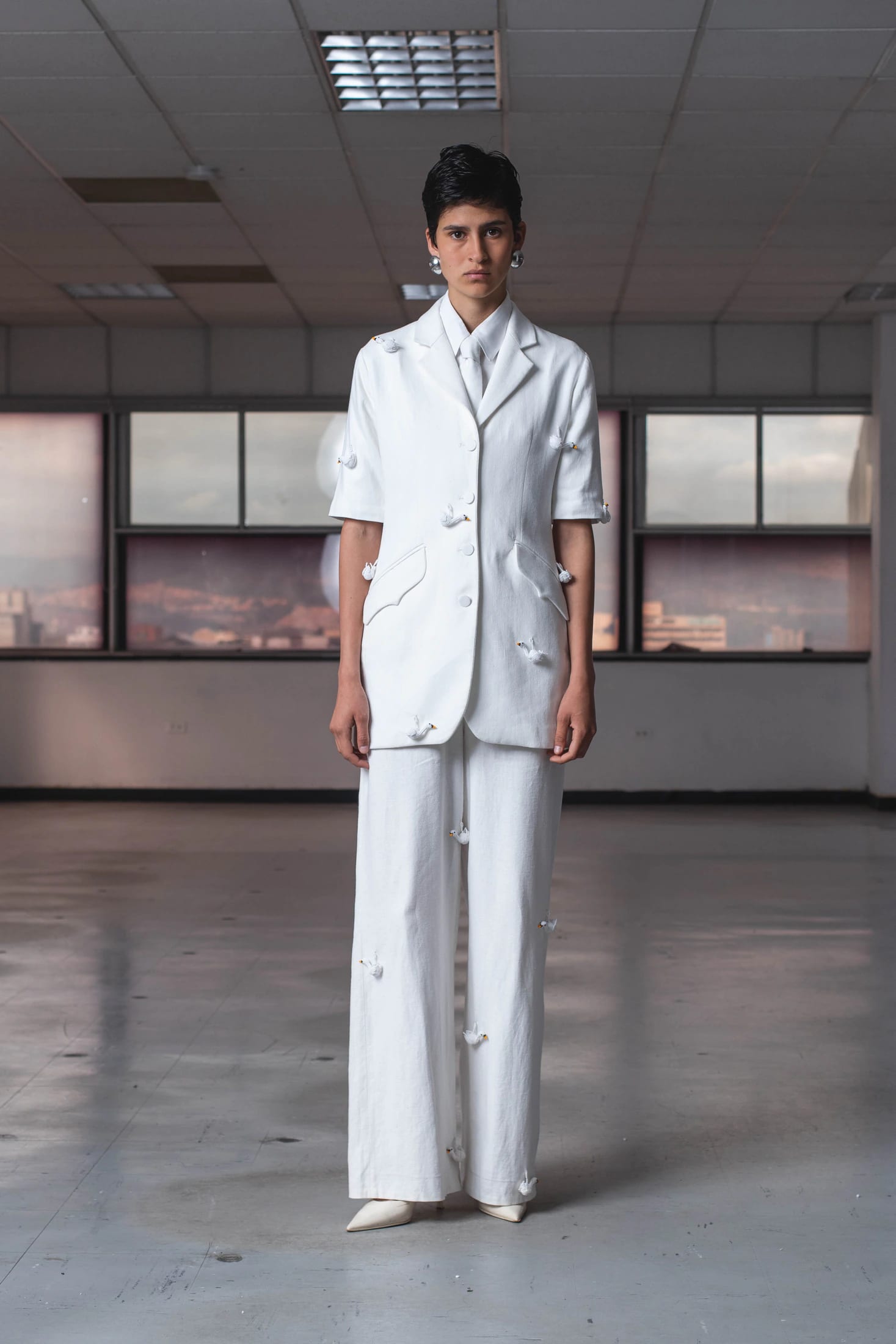 LADY D TIE IVORY - imagen 1