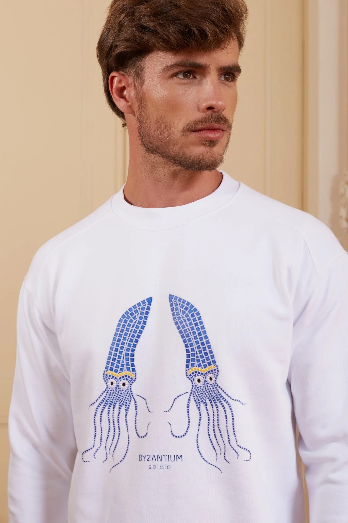 Men's petra sweatshirt white - imagen 9