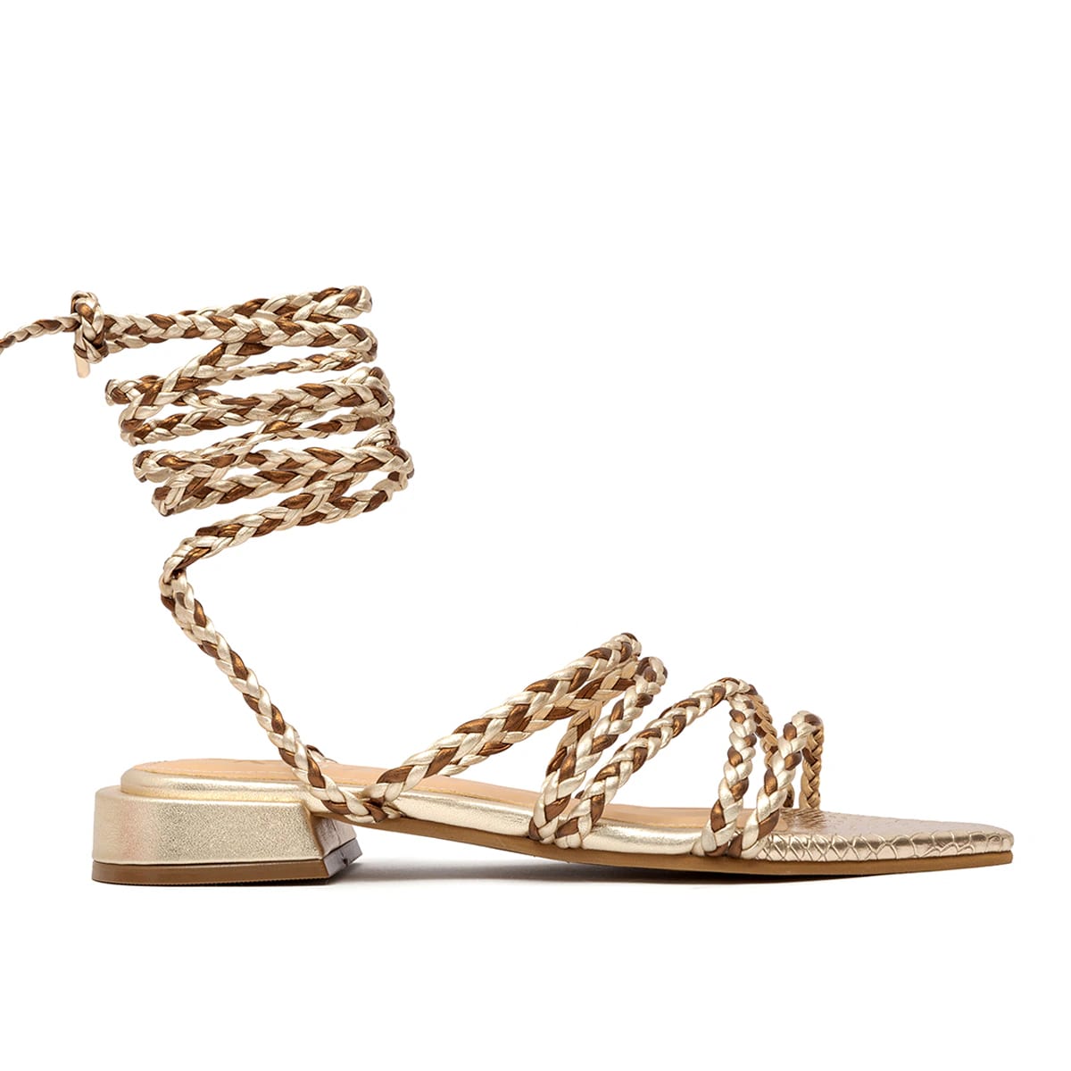 TRIANNA GOLD SANDALS - imagen 1
