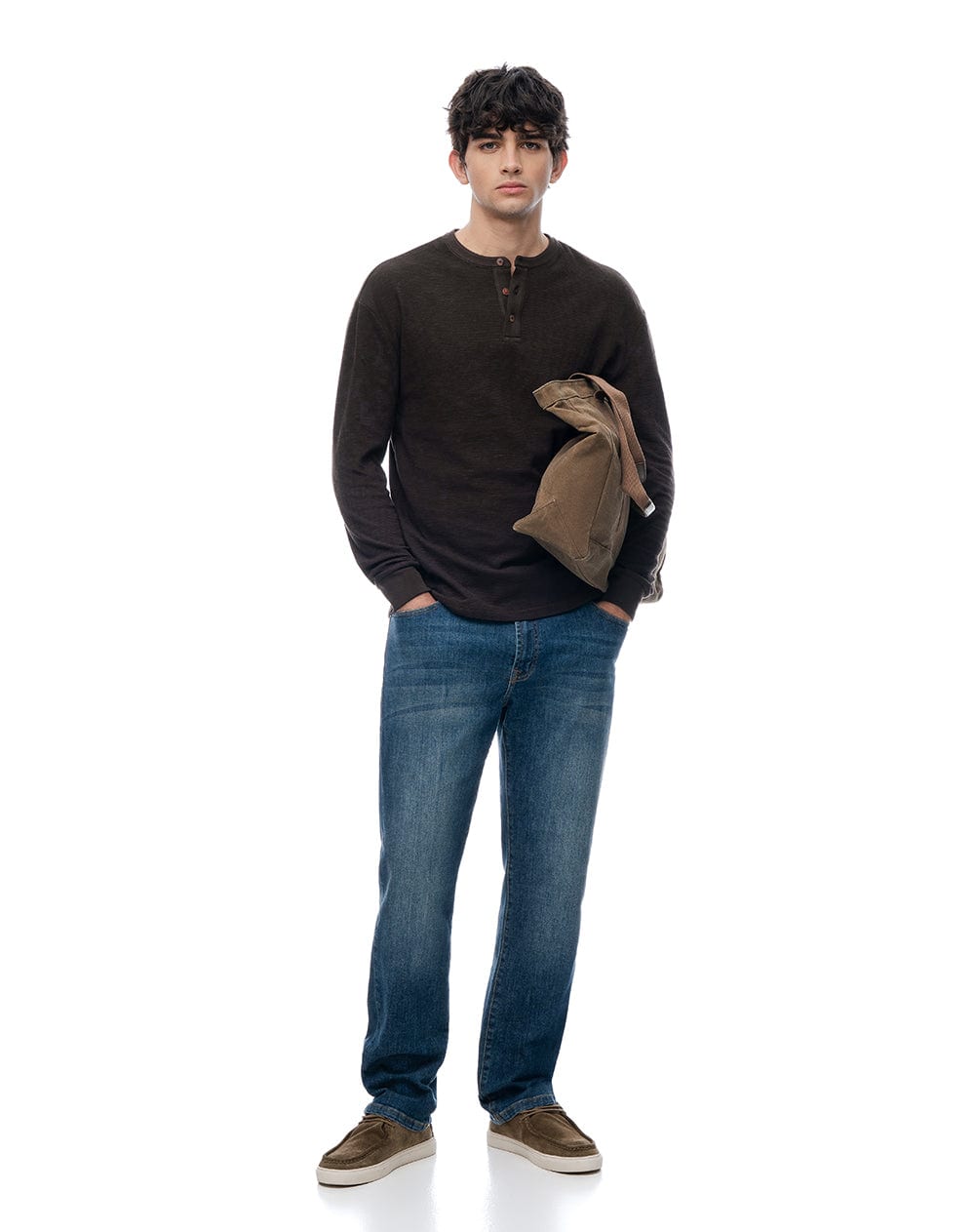 Camibuzo regular algodón negro hombre - imagen 4