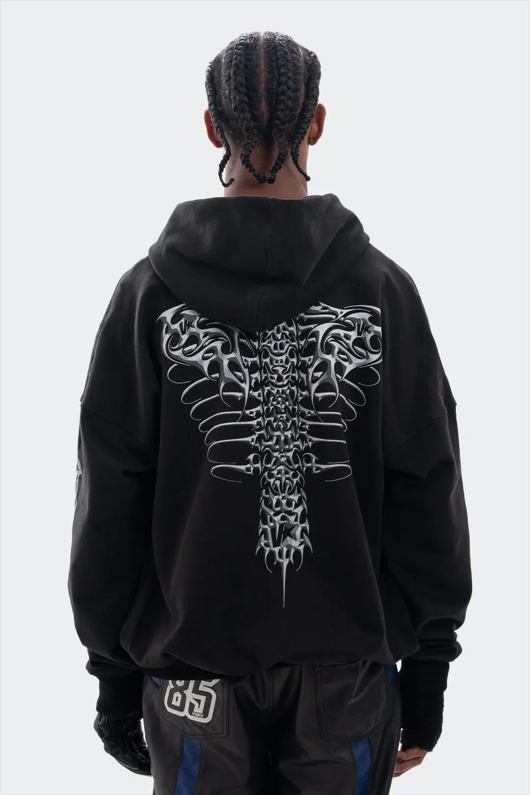 VENENO BUZO ZIP UP GRUNGE BONES - imagen 3
