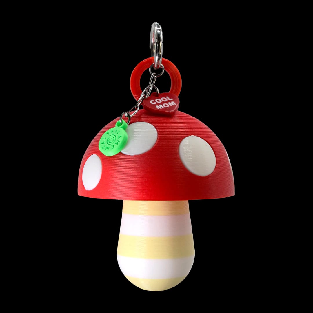 LIPSTICK CASE HONGO RAYAS VAINILLA/BLANCO - imagen 1