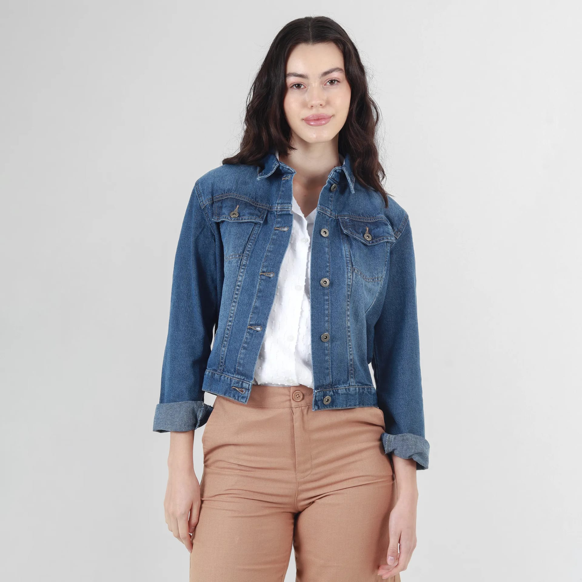 Chaqueta Denim Con Detalle - imagen 1