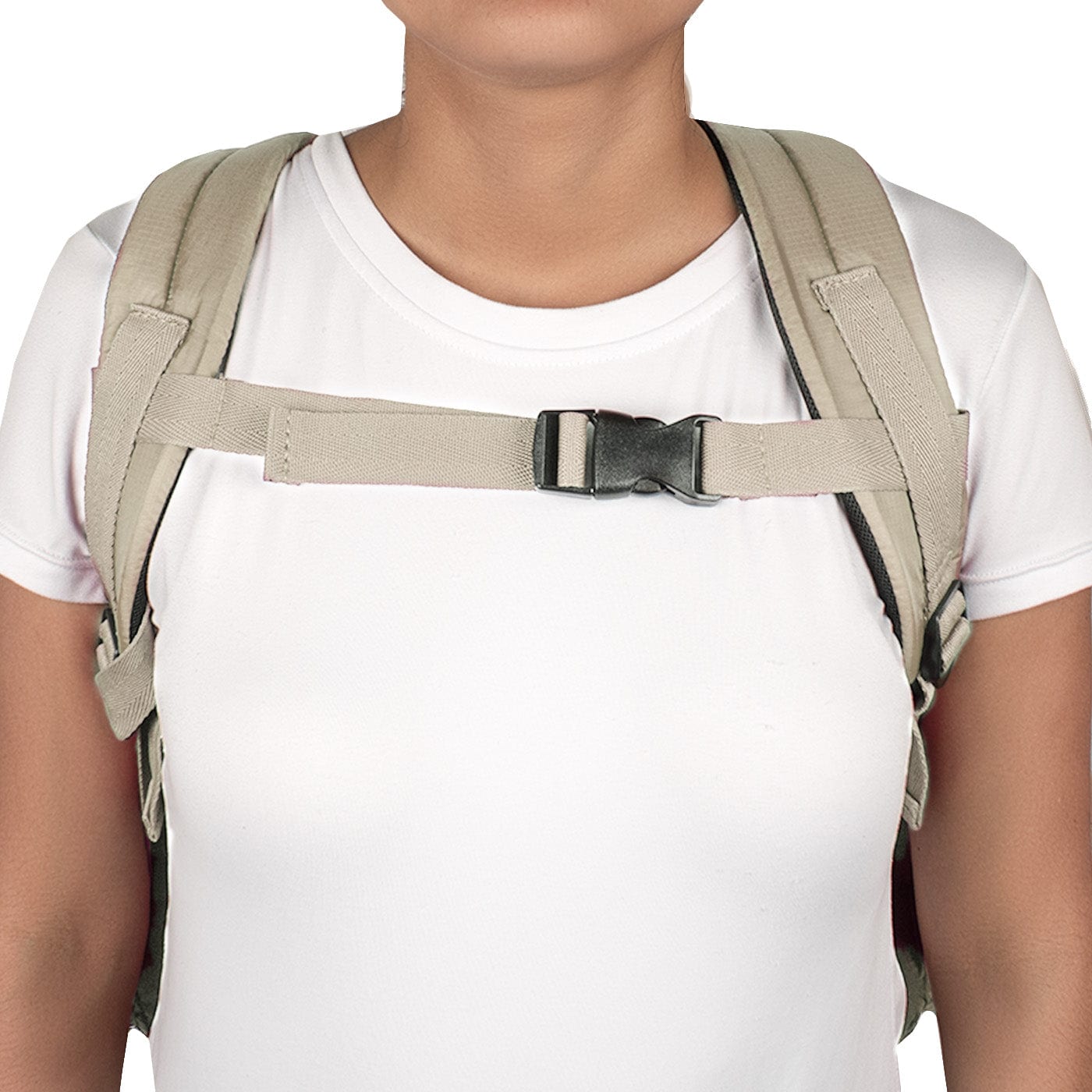 Morral Mochilero Pequeno Citybags Beige - imagen 7