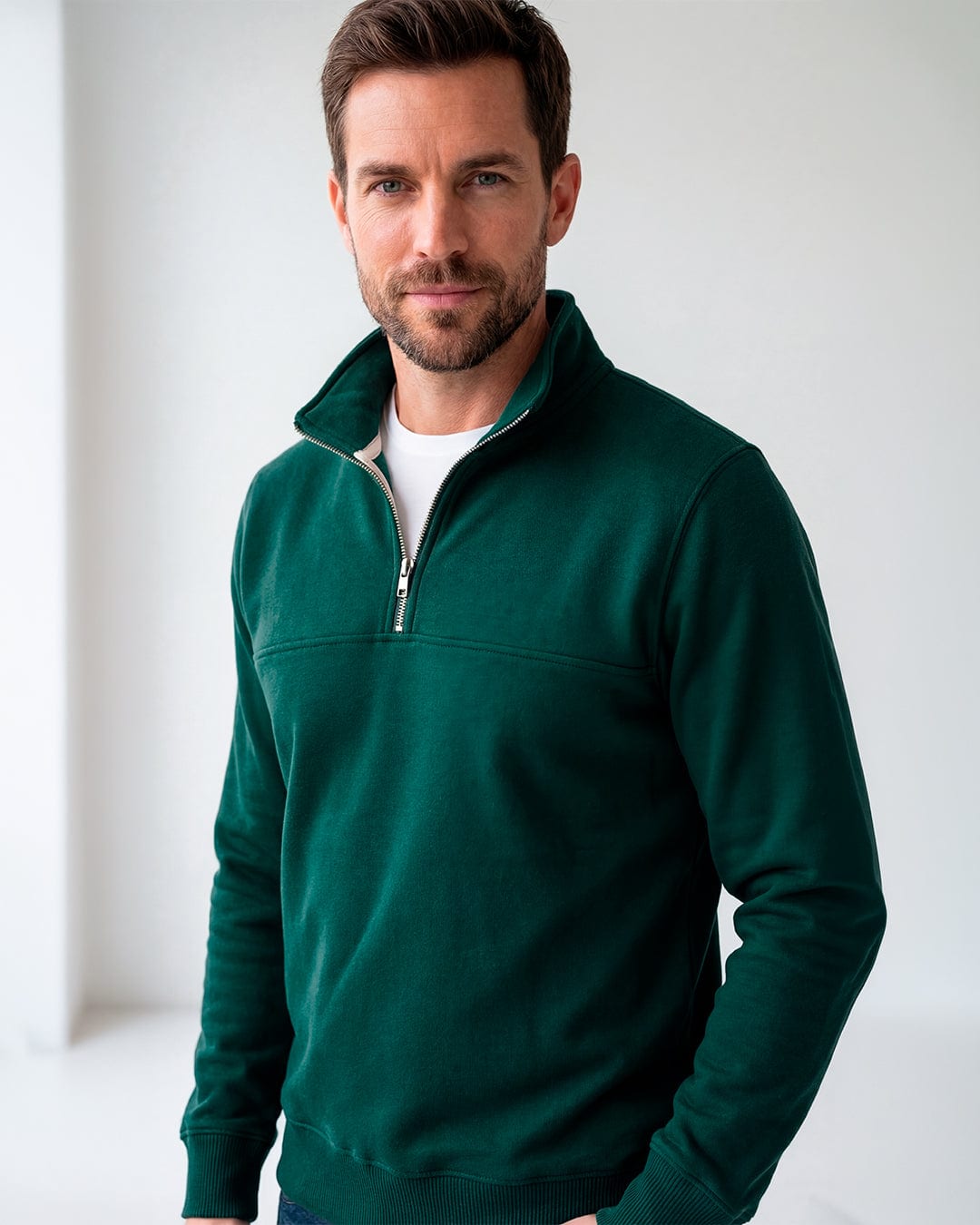 Buzo cuello alto Elite - Verde Hoja - imagen 3