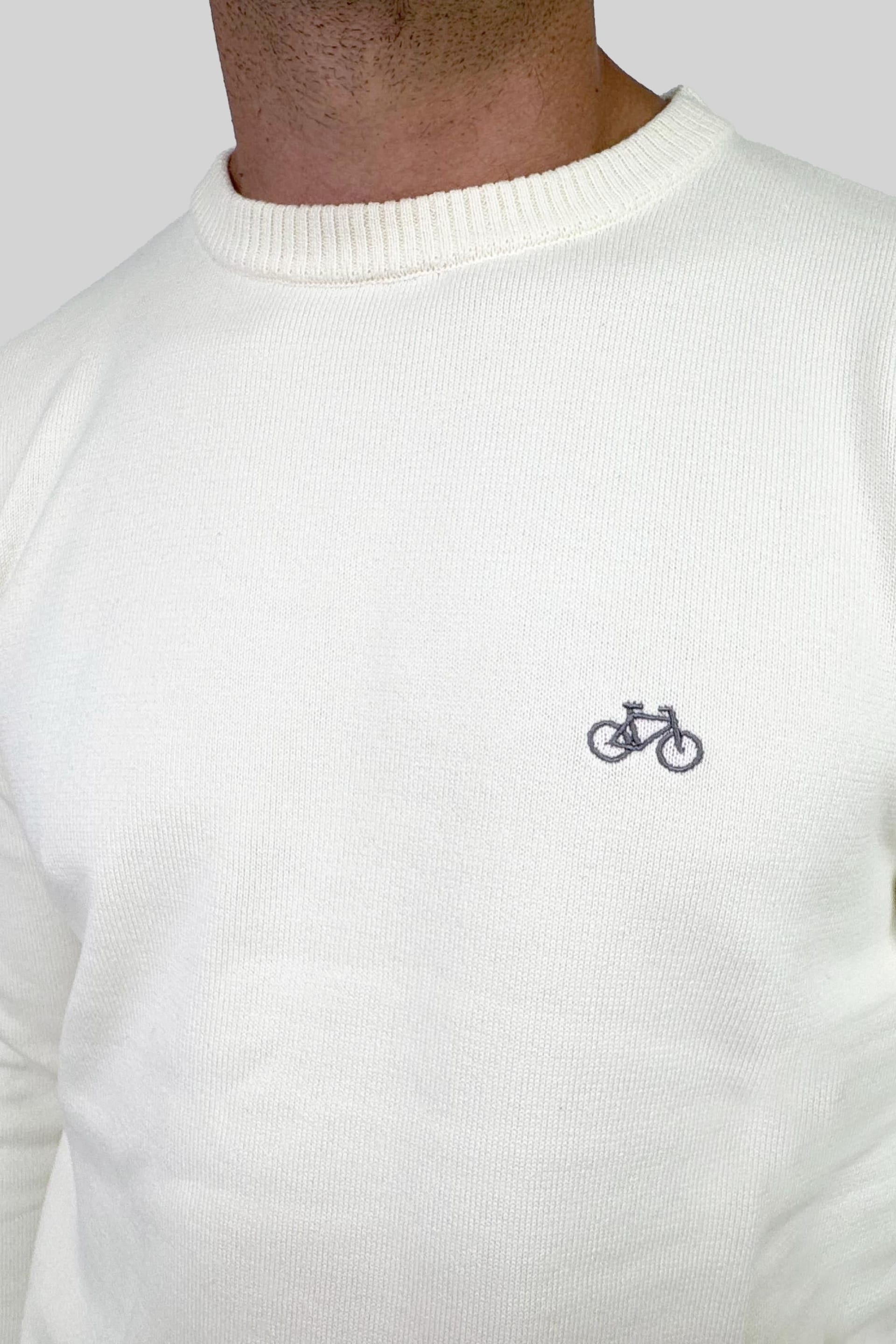 SACO CUELLO REDONDO OFF WHITE - imagen 2