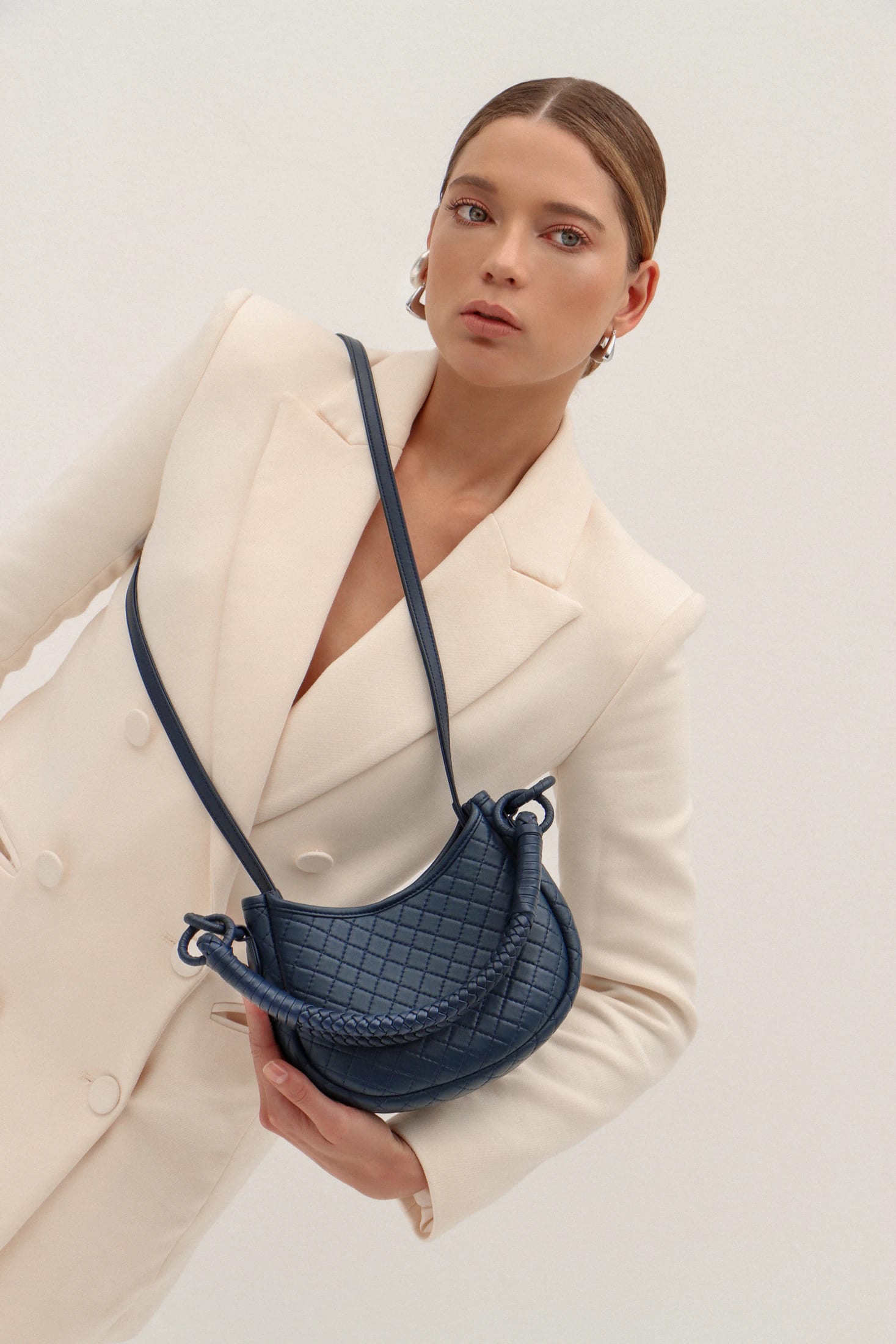 Saddle Mini, Shoulder Bag - Navy Blue - imagen 1