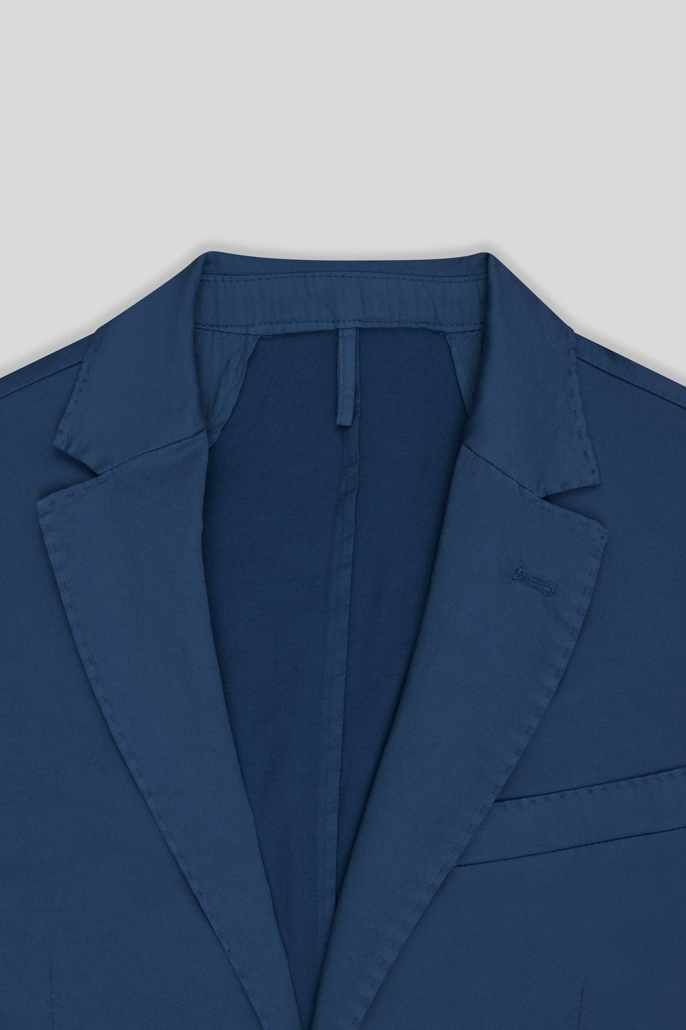 Men's mixed fabric blazer blue new sienna - imagen 3