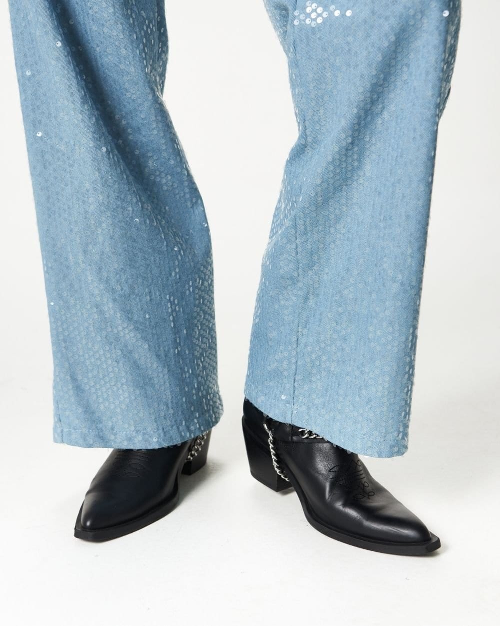 DENIM GLITTER PANTS - imagen 7