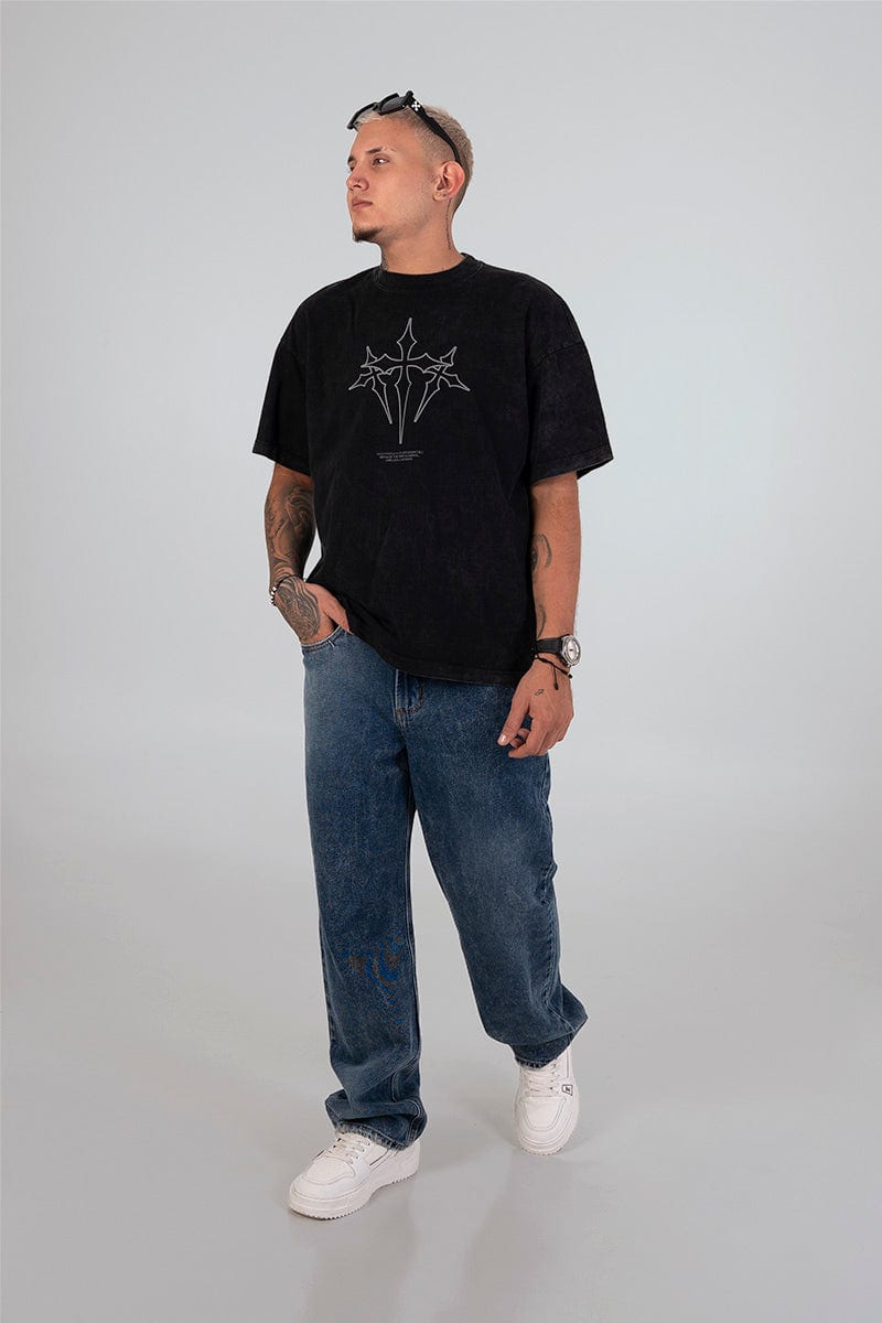 Camiseta acid wash cruz - imagen 3