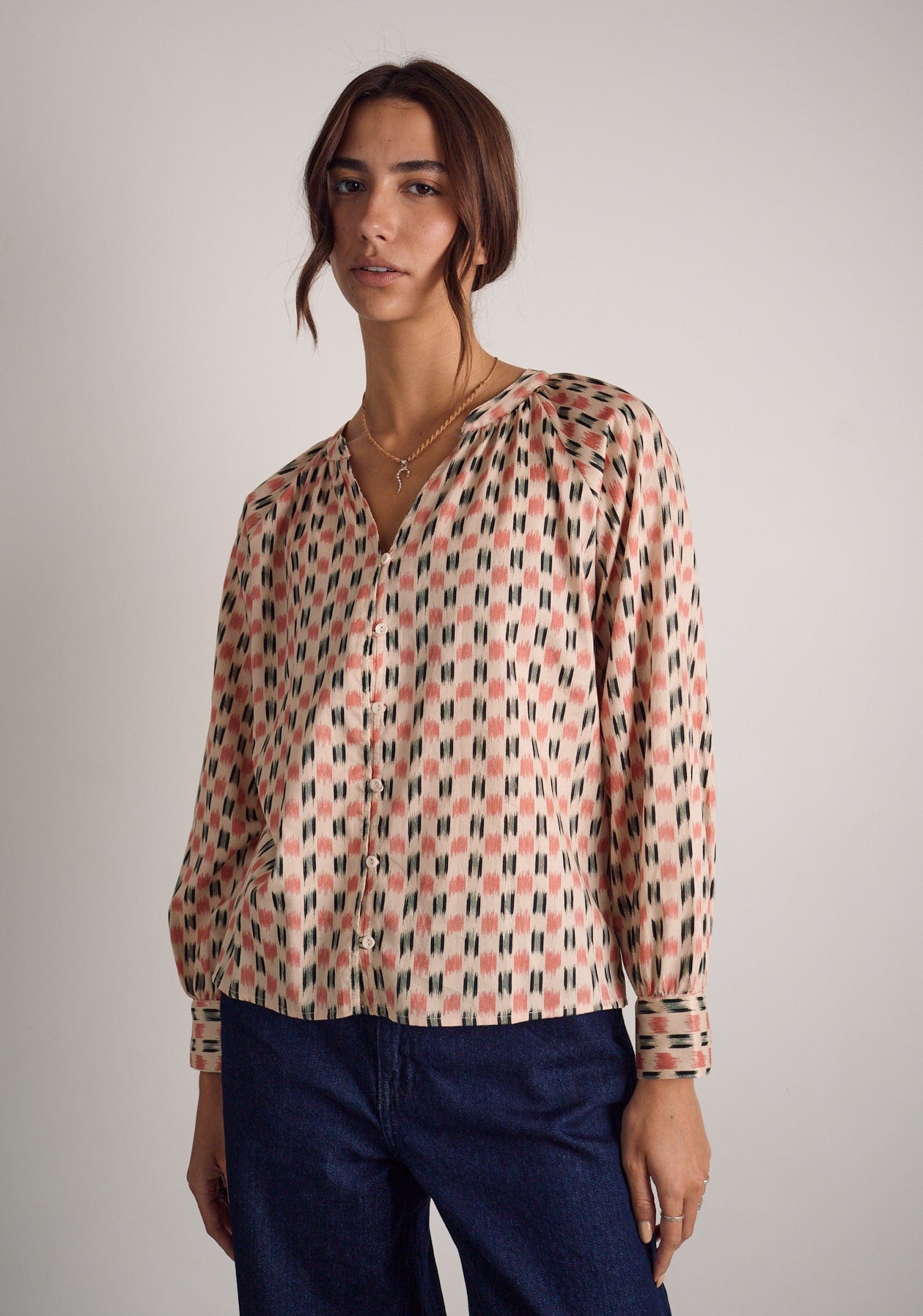 Blusa M Leticia Estampado Rosado - imagen 4