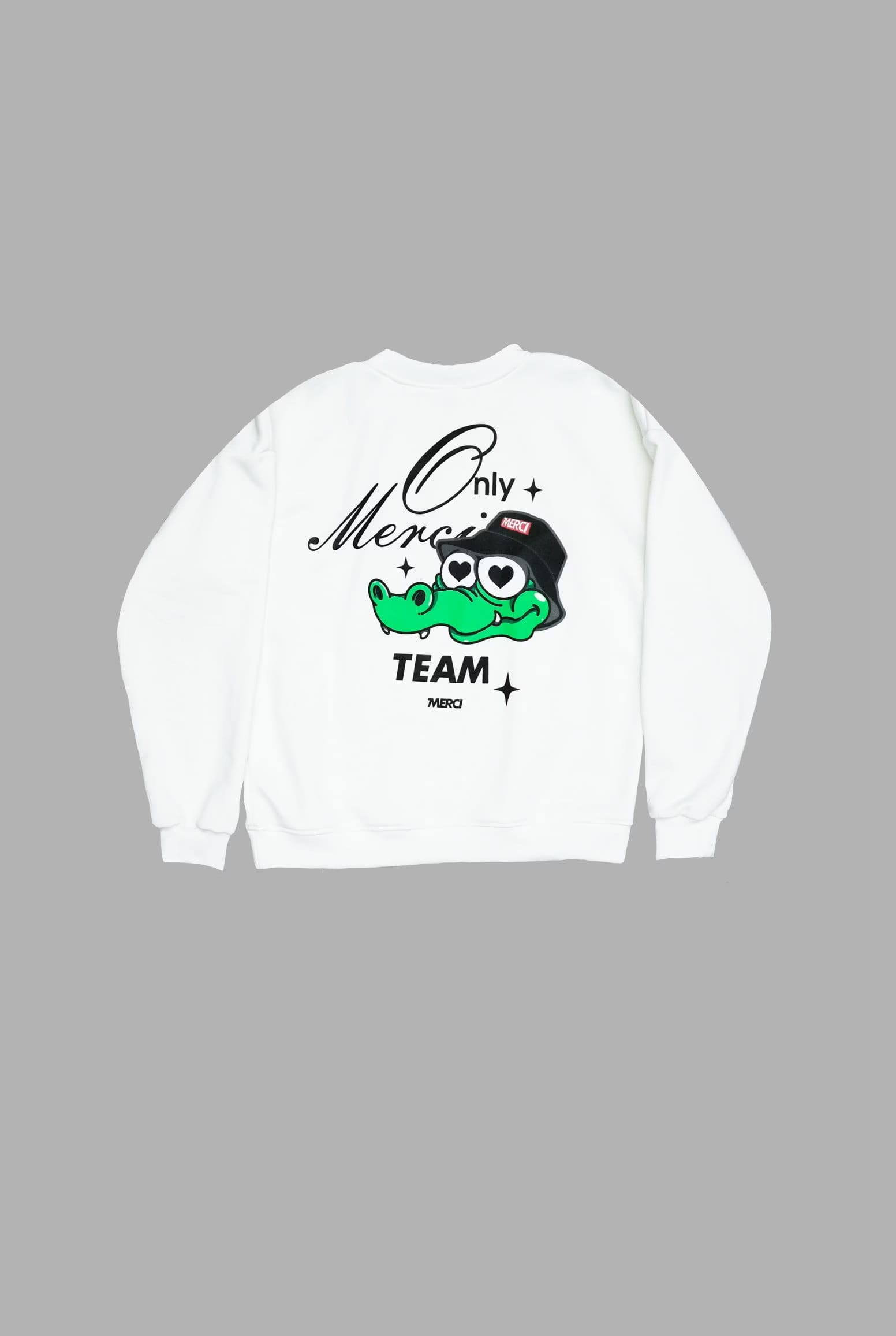 Hoodie blanco oversize - imagen 1