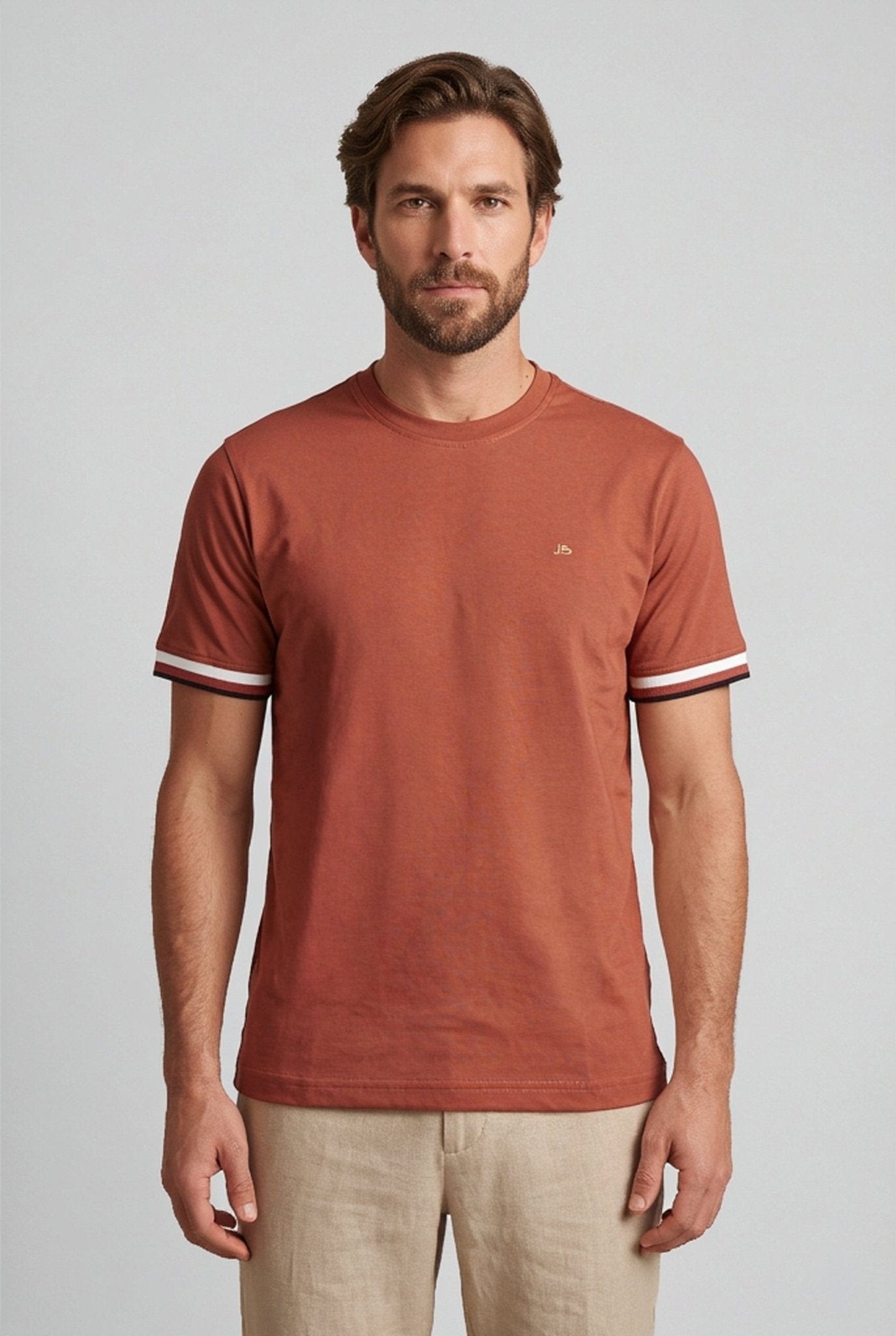 Camiseta cuello redondo para hombre Jon Sonen 020425008 - imagen 1