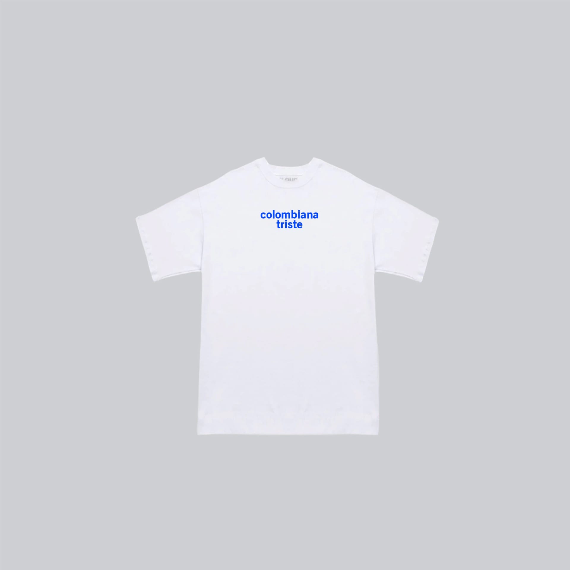 Baby tee colombiana blanco/azul - imagen 1