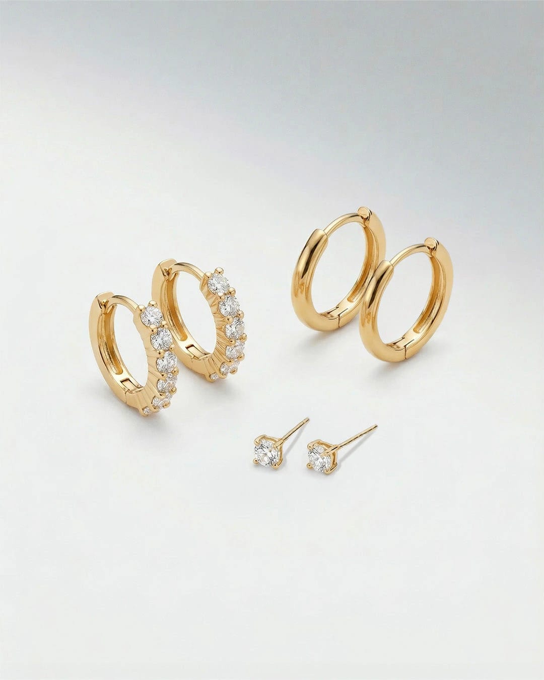 Set X3 Aretes Clásico Brillante - imagen 3
